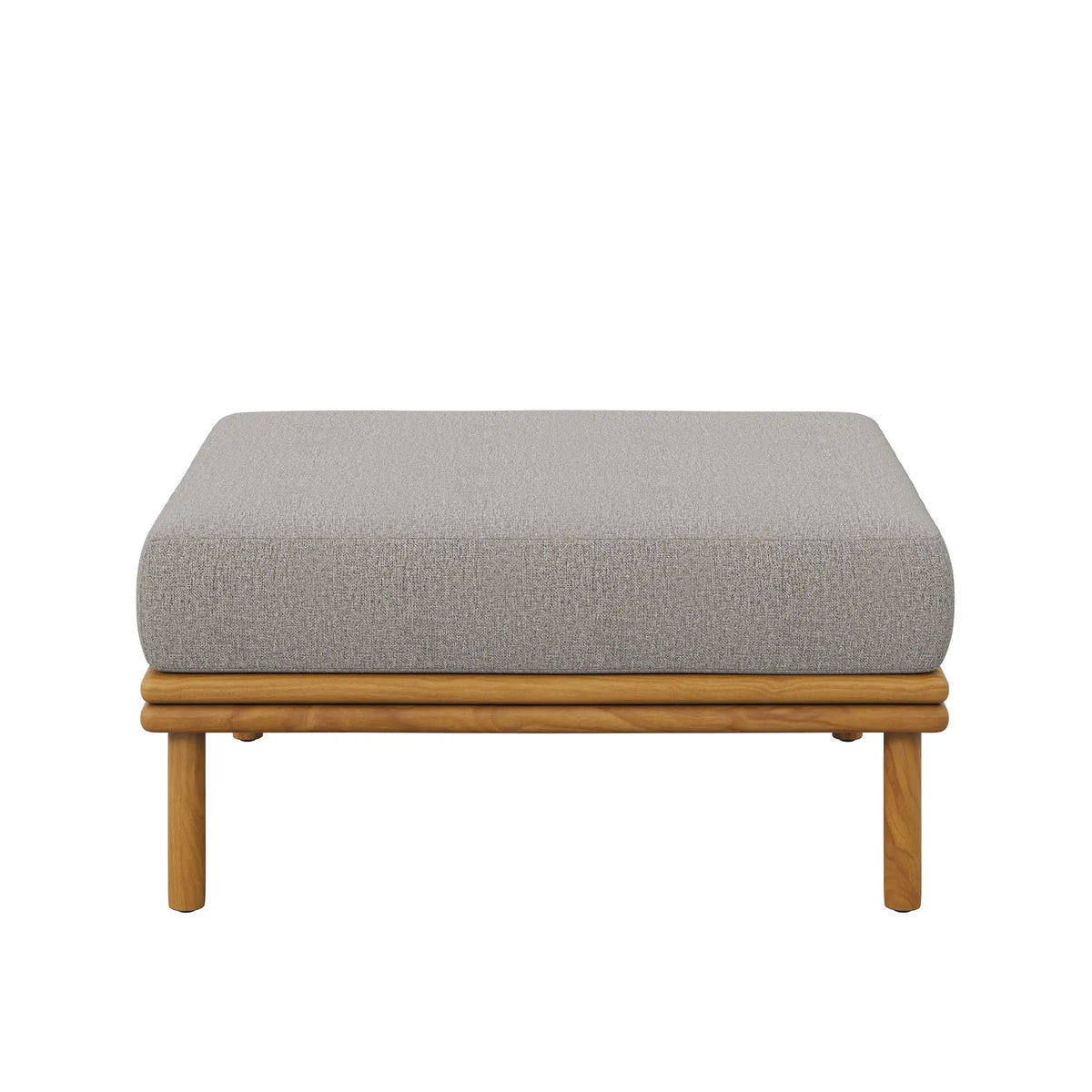 Wren Outdoor Patio Teak Wood Ottoman By Modway by HouseOfZazla