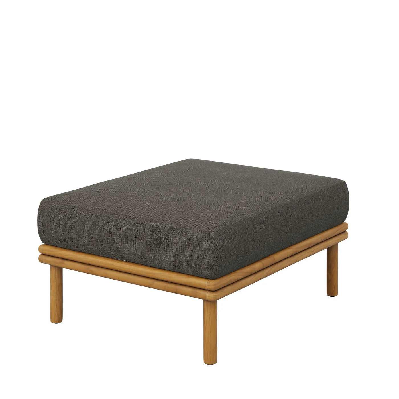 Wren Outdoor Patio Teak Wood Armchair and Ottoman Set by Modway by HouseOfZazla