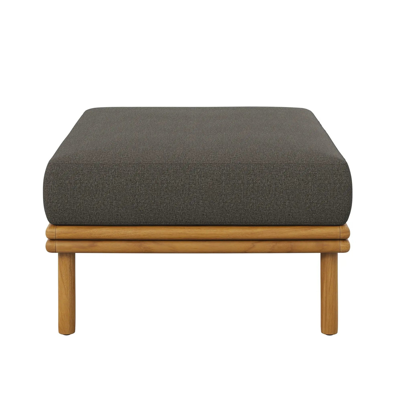 Wren Outdoor Patio Teak Wood Ottoman By Modway by HouseOfZazla