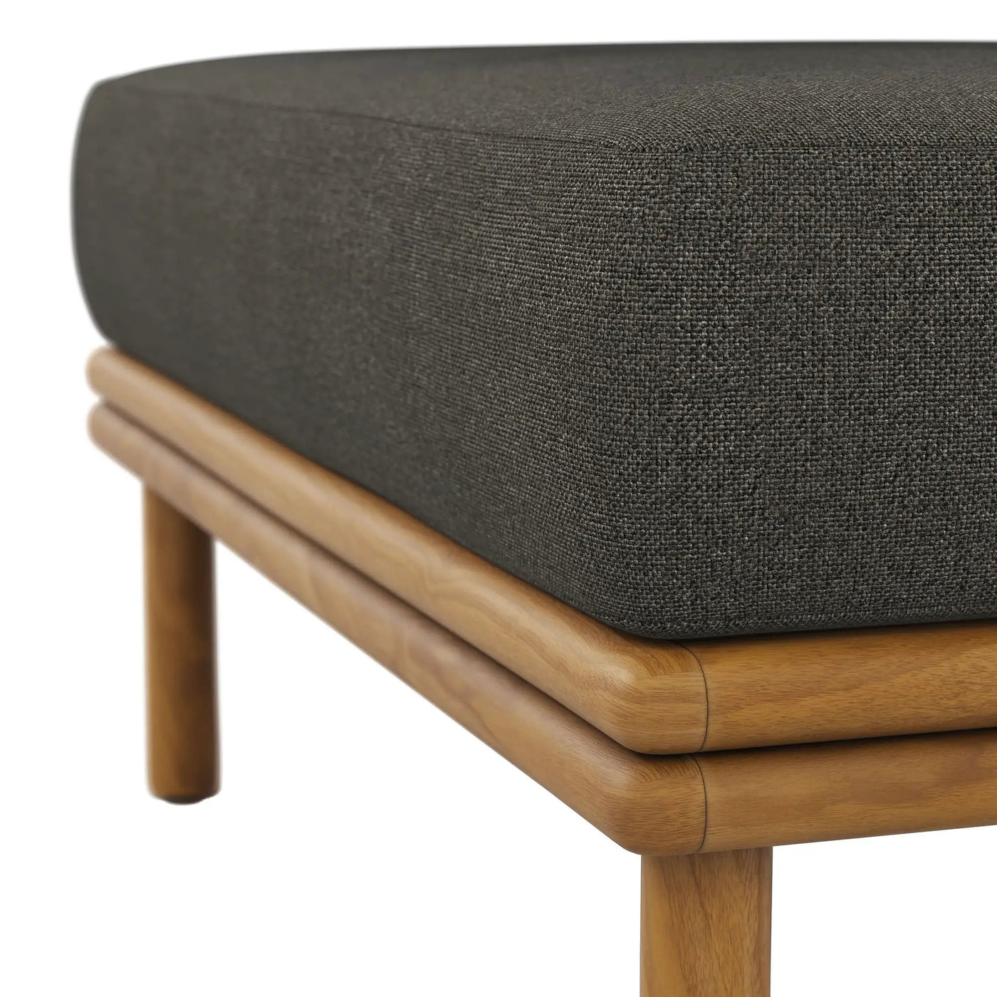 Wren Outdoor Patio Teak Wood Ottoman By Modway by HouseOfZazla