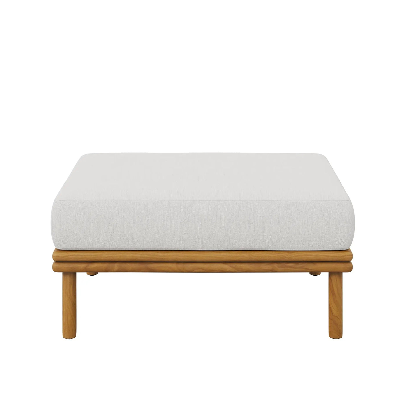 Wren Outdoor Patio Teak Wood Ottoman By Modway by HouseOfZazla
