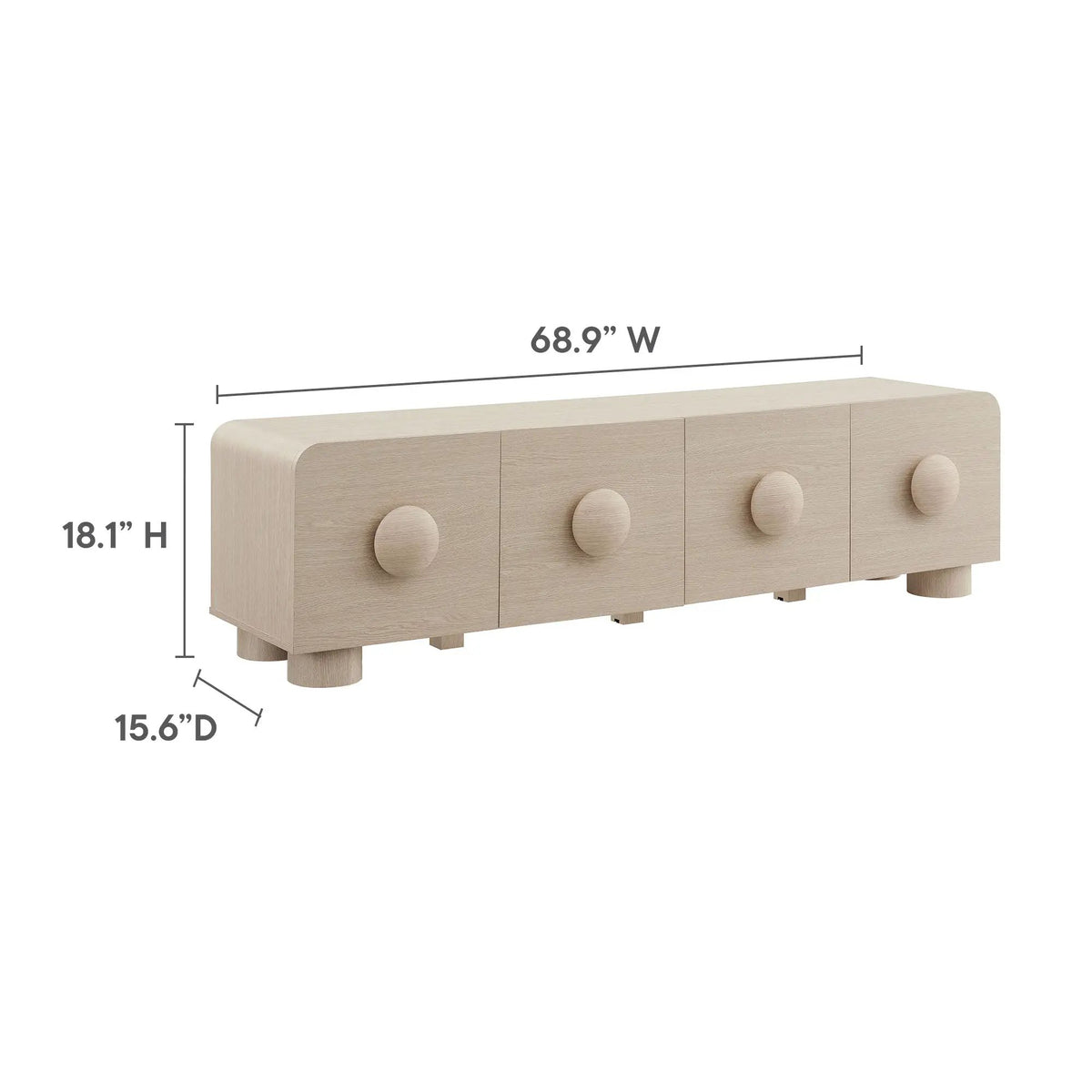 Sonnet 69" Low Profile TV Stand by Modway by HouseOfZazla
