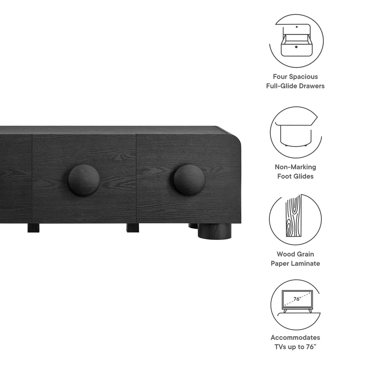 Sonnet 69" Low Profile TV Stand by Modway by HouseOfZazla