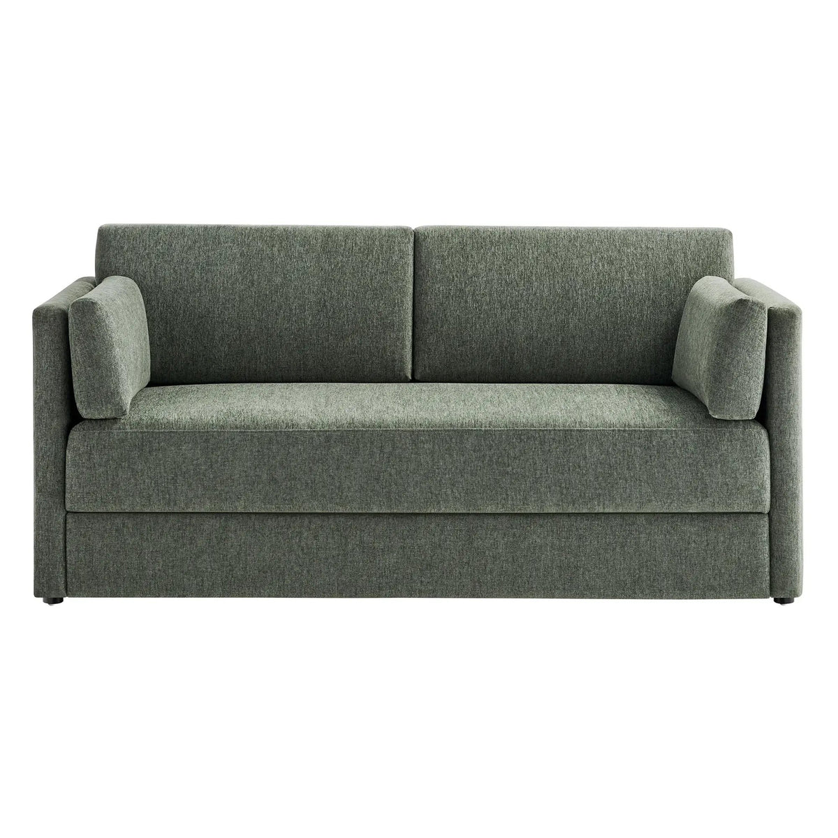 Linden Upholstered Heathered Chenille Small Sofa by HouseOfZazla