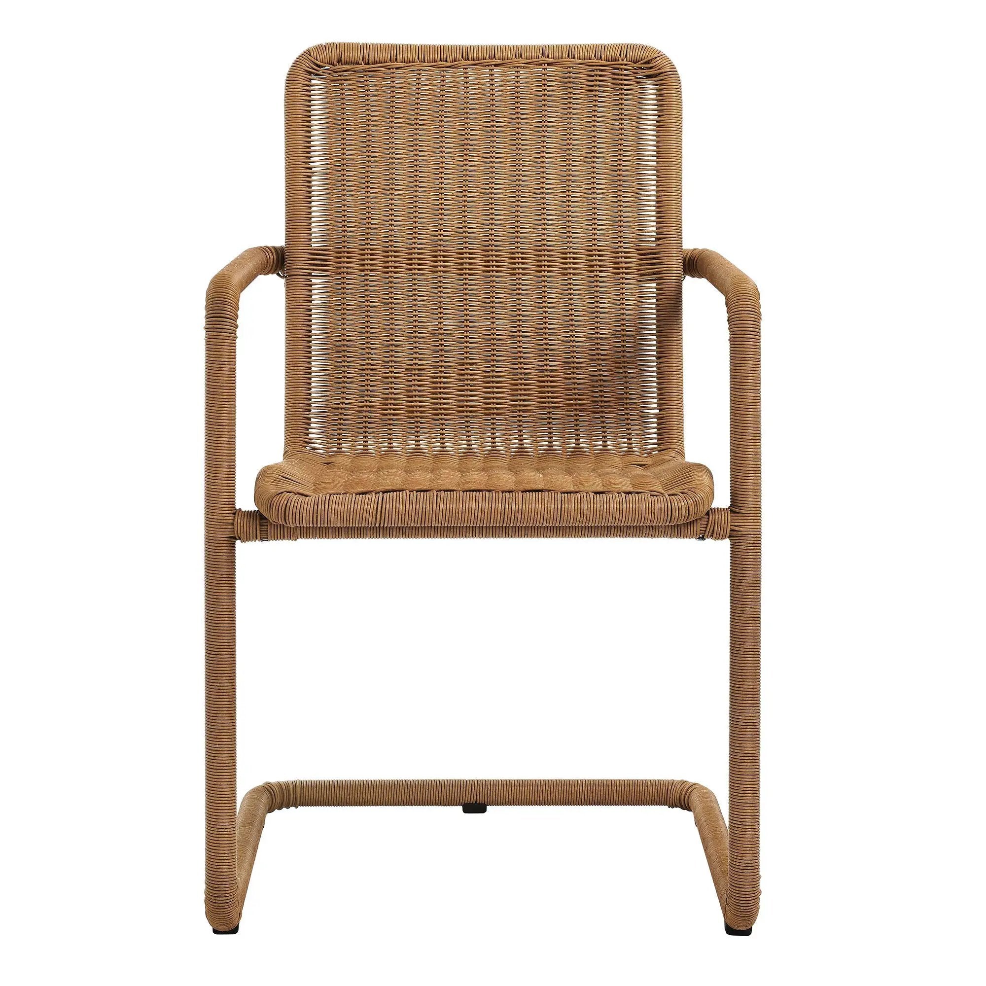 Abacus Outdoor Patio Wicker Dining Chairs Set of 2 by Modway by HouseOfZazla