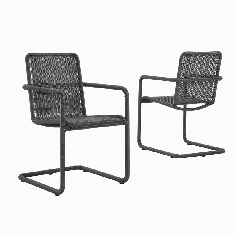 Abacus Outdoor Patio Wicker Dining Chairs Set of 2 by Modway by HouseOfZazla