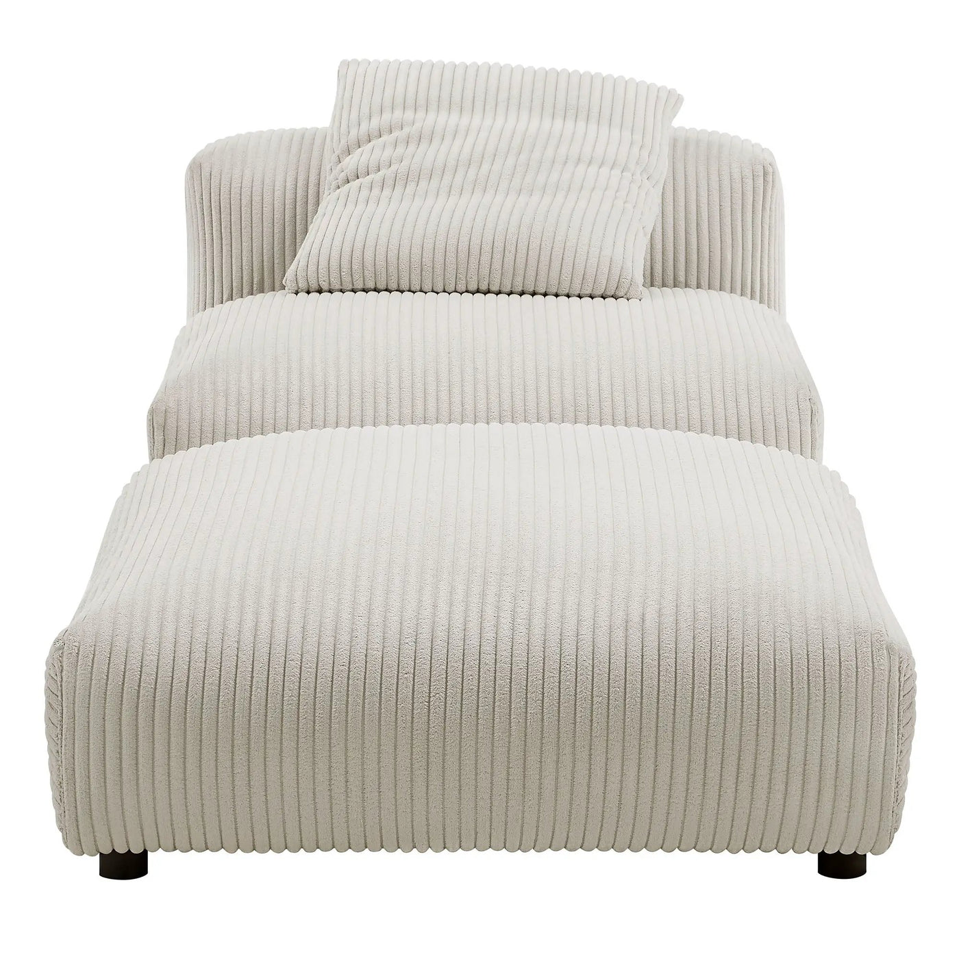 Solace Modular Corduroy Upholstered Armless Chair and Ottoman Set by Modway by HouseOfZazla