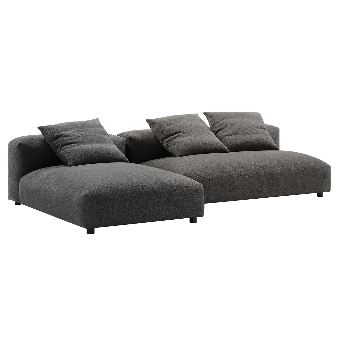 Solace 2-Piece Modular Upholstered Fabric Sectional Sofa with Chaise by Modway by HouseOfZazla