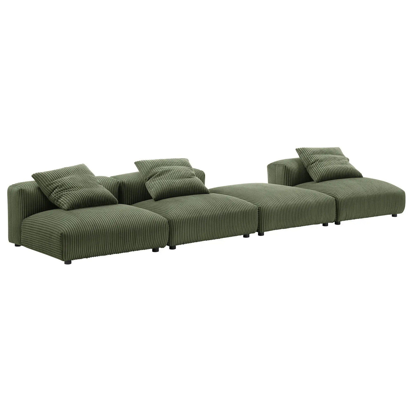 Solace 4-Piece Modular Corduroy Upholstered Sectional Sofa by Modway by HouseOfZazla
