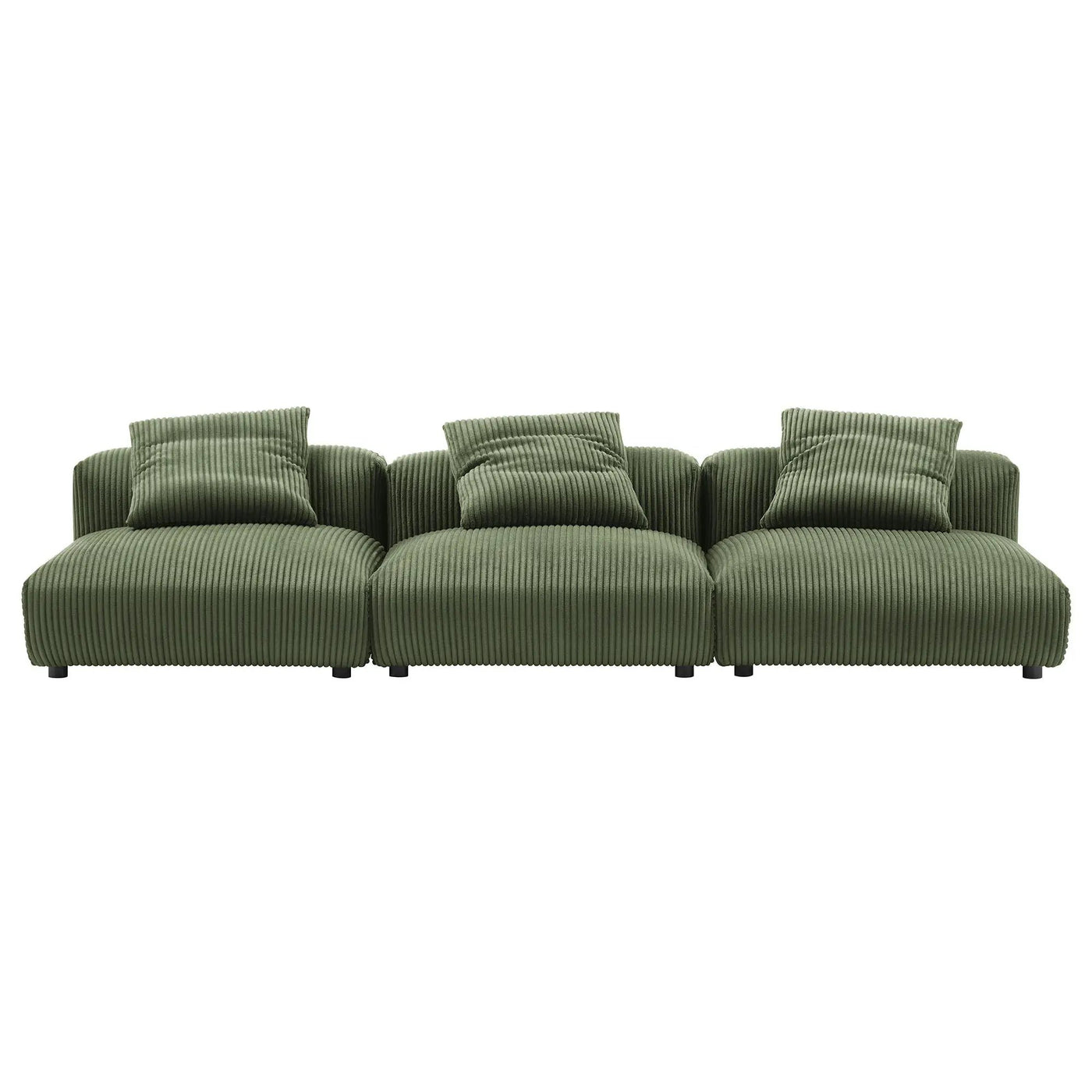 Solace 3-Piece Modular Corduroy Upholstered Sofa by Modway by HouseOfZazla