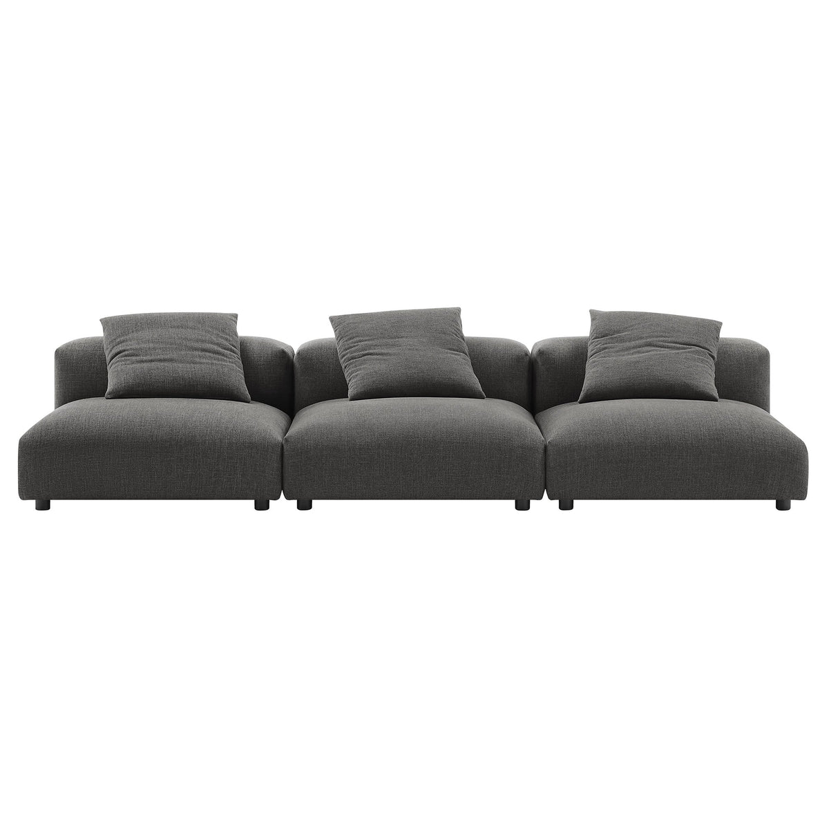 Solace 3-Piece Modular Upholstered Fabric Sofa by Modway, photo 5 of 24