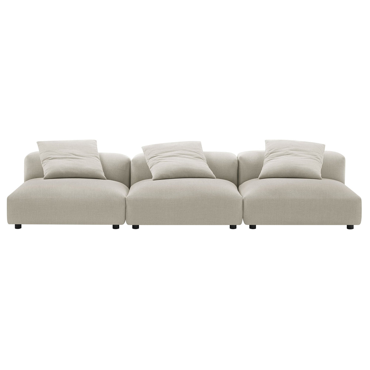 Solace 3-Piece Modular Upholstered Fabric Sofa by Modway, photo 13 of 24