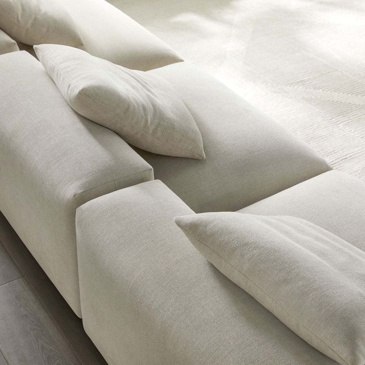 Solace 3-Piece Modular Upholstered Fabric Sofa by Modway, photo 16 of 24