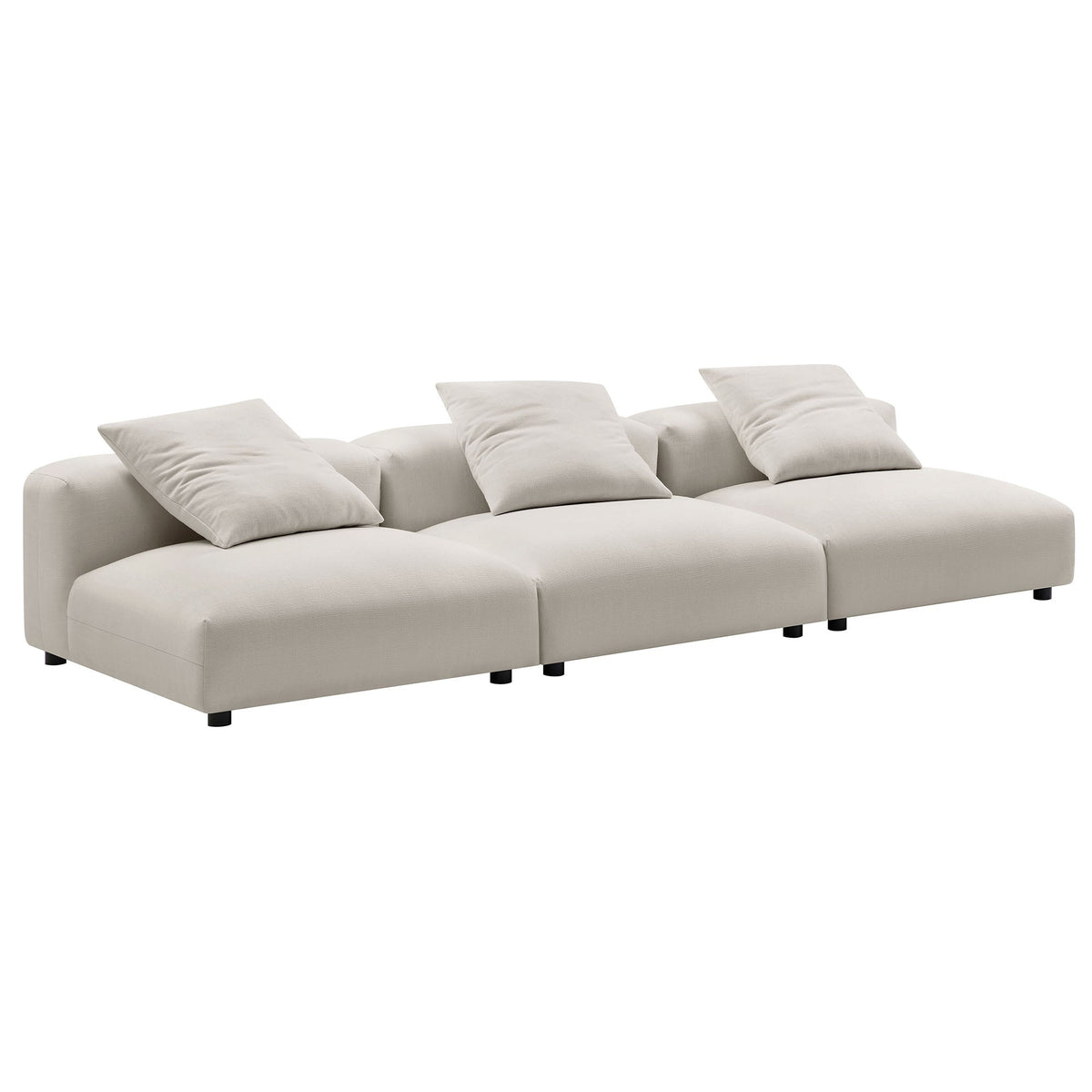 Solace 3-Piece Modular Upholstered Fabric Sofa by Modway, photo 17 of 24