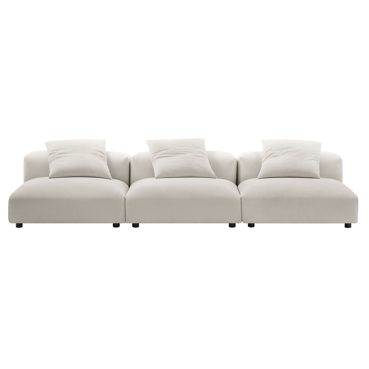 Solace 3-Piece Modular Upholstered Fabric Sofa by Modway, photo 22 of 24