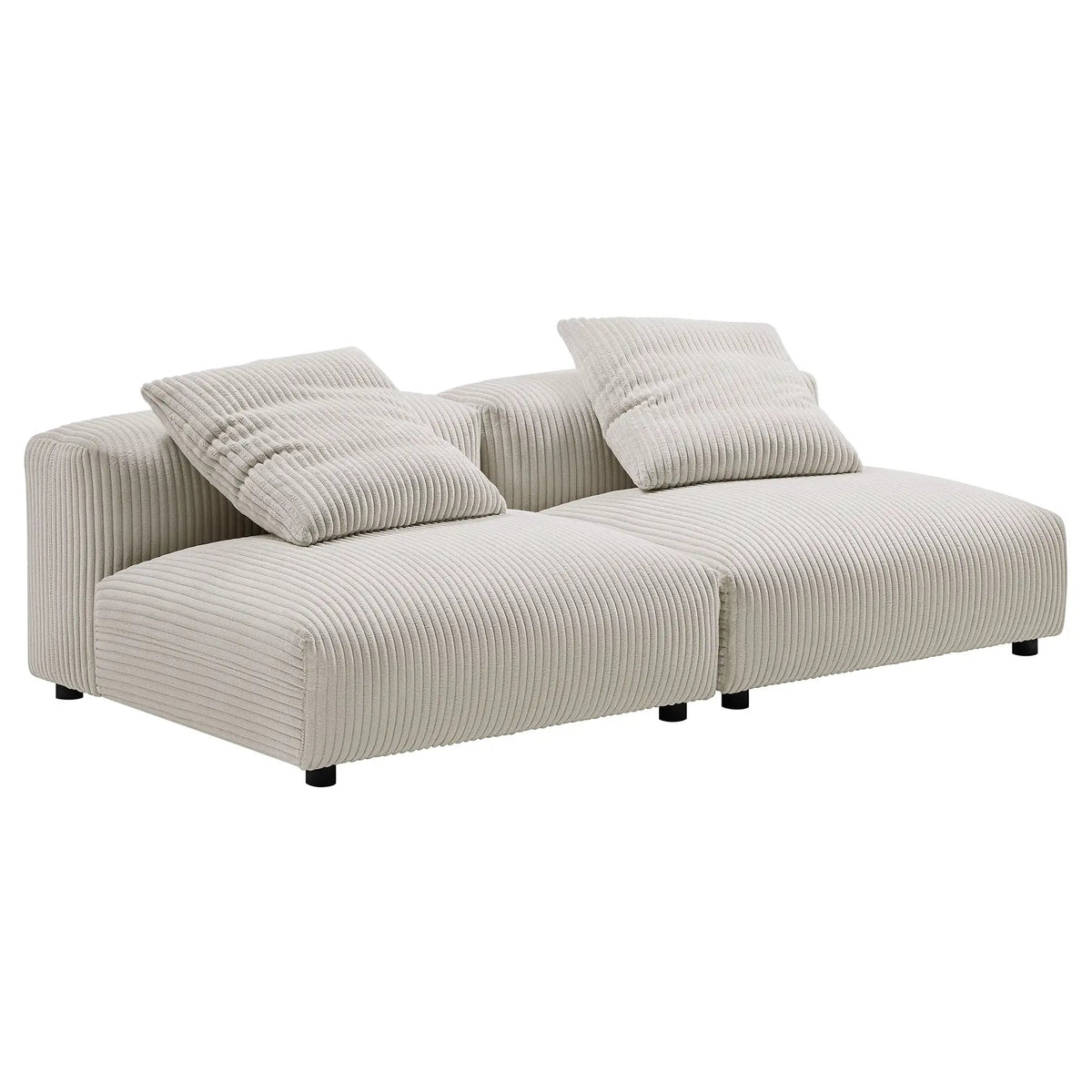 Solace 2-Piece Modular Corduroy Upholstered Sofa by Modway by HouseOfZazla