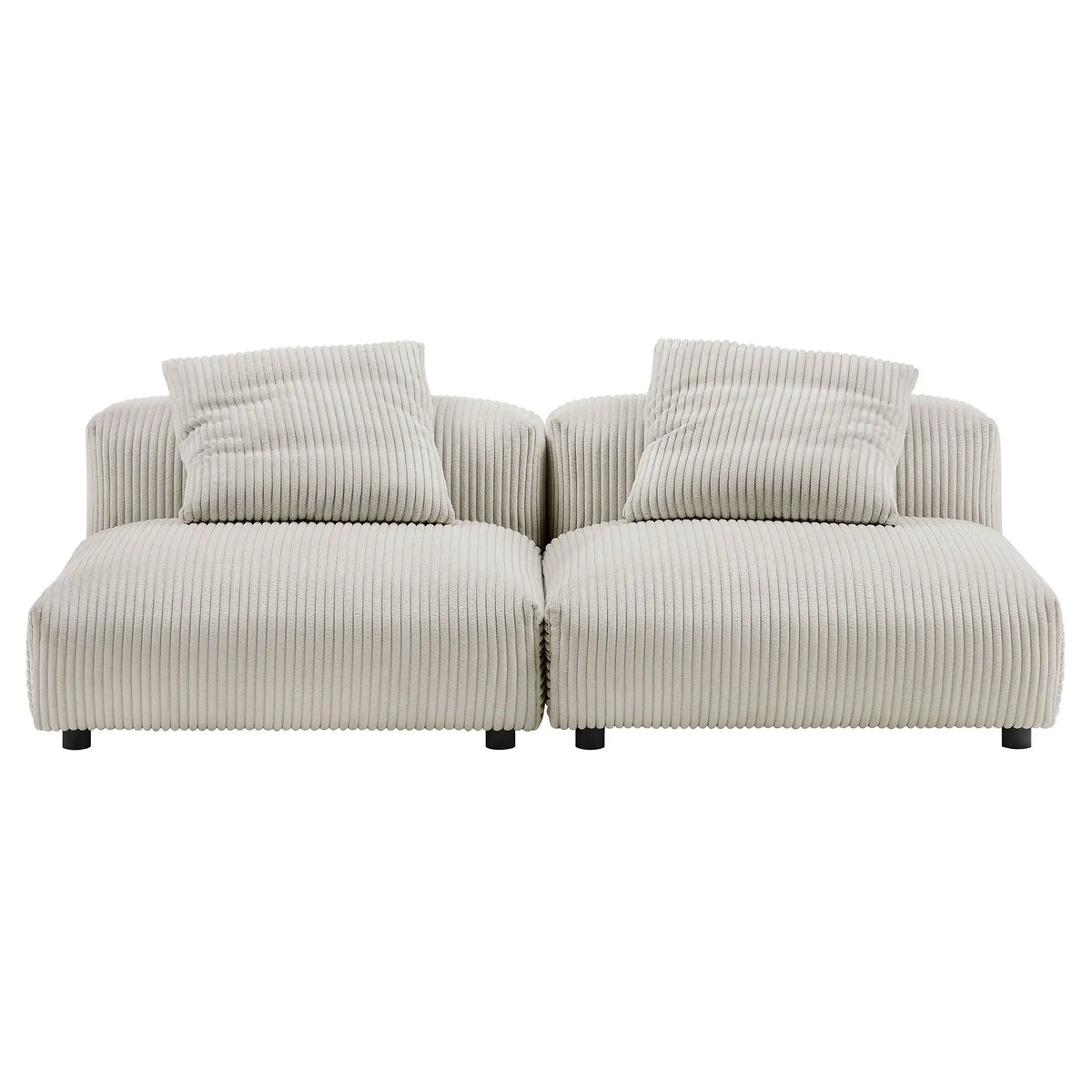 Solace 2-Piece Modular Corduroy Upholstered Sofa by Modway by HouseOfZazla
