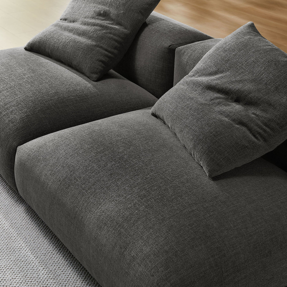 Solace 2-Piece Modular Upholstered Fabric Sofa by Modway, photo 8 of 24