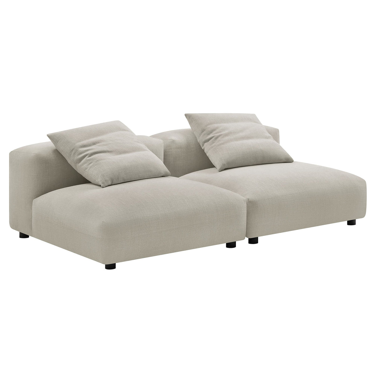 Solace 2-Piece Modular Upholstered Fabric Sofa by Modway, photo 9 of 24