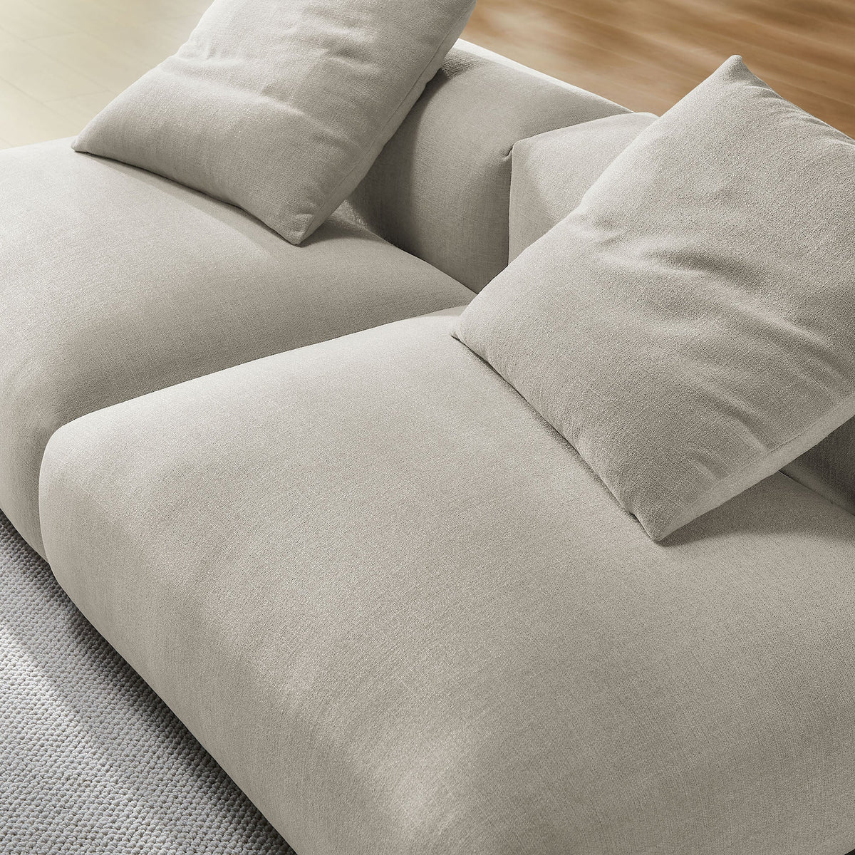 Solace 2-Piece Modular Upholstered Fabric Sofa by Modway, photo 16 of 24
