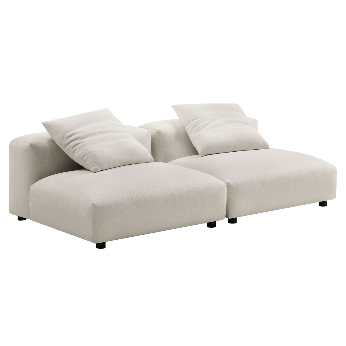 Solace 2-Piece Modular Upholstered Fabric Sofa by Modway, photo 17 of 24