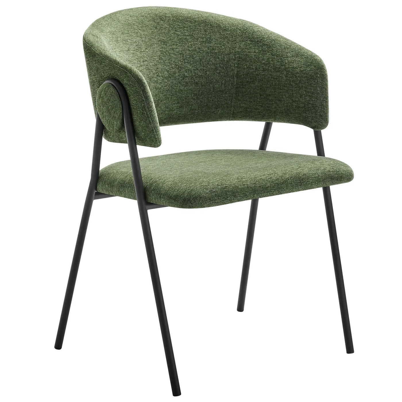 Nella Upholstered Heathered Chenille Dining Chairs Set of 2 by Modway by HouseOfZazla