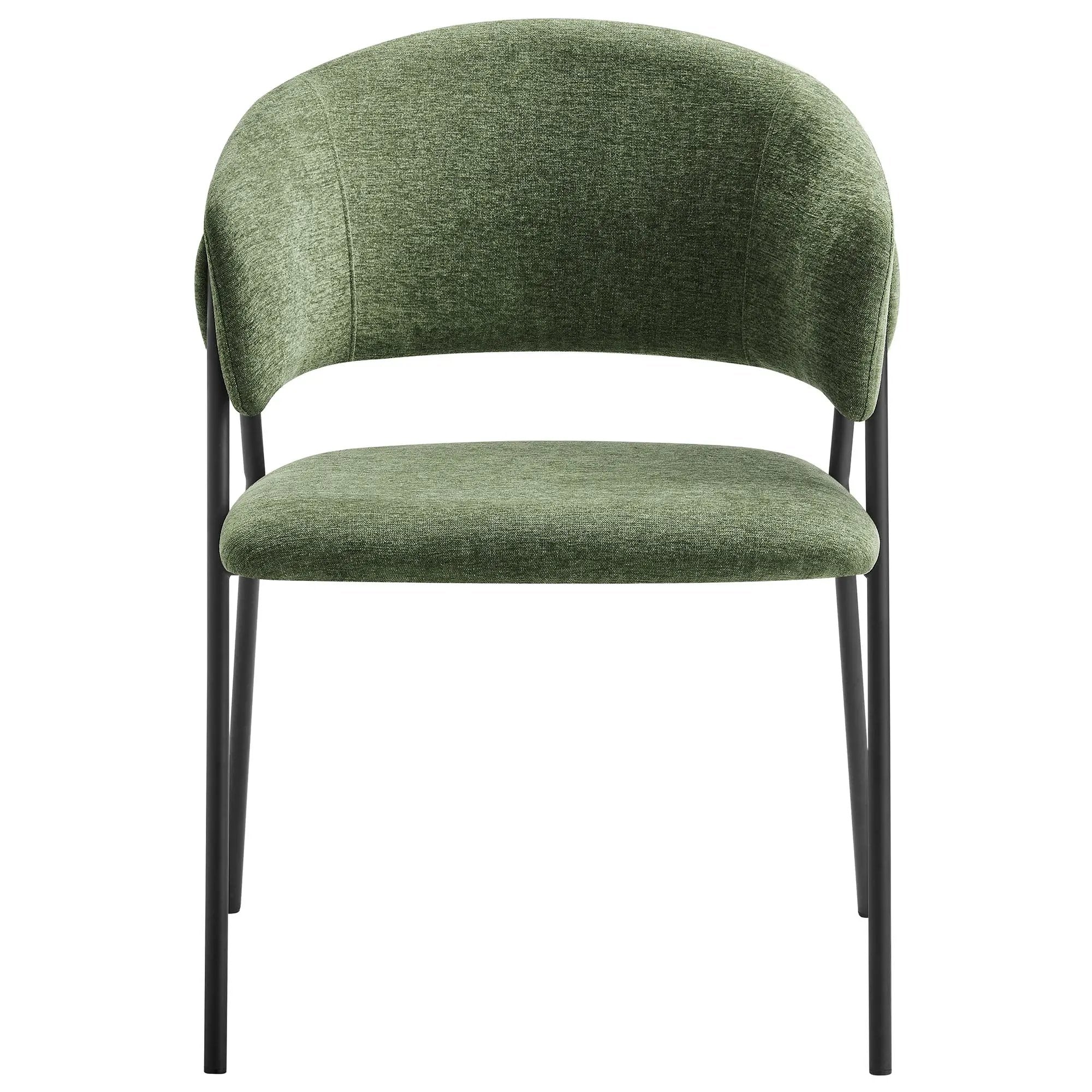 Nella Upholstered Heathered Chenille Dining Chairs Set of 2 by Modway by HouseOfZazla