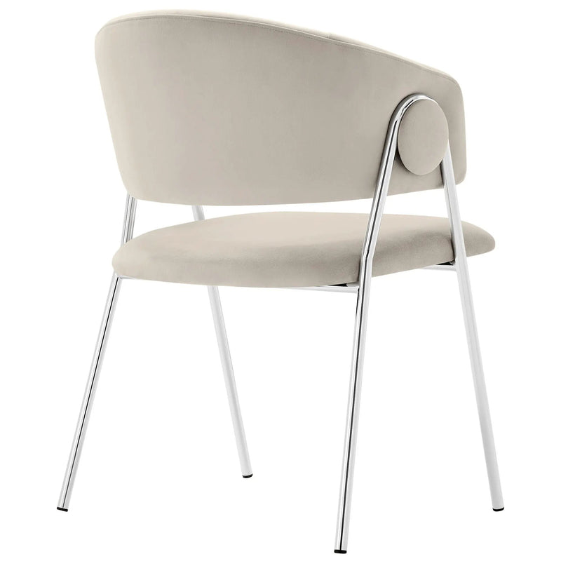 Nella Upholstered Performance Velvet Dining Chair Set of 2 by HouseOfZazla