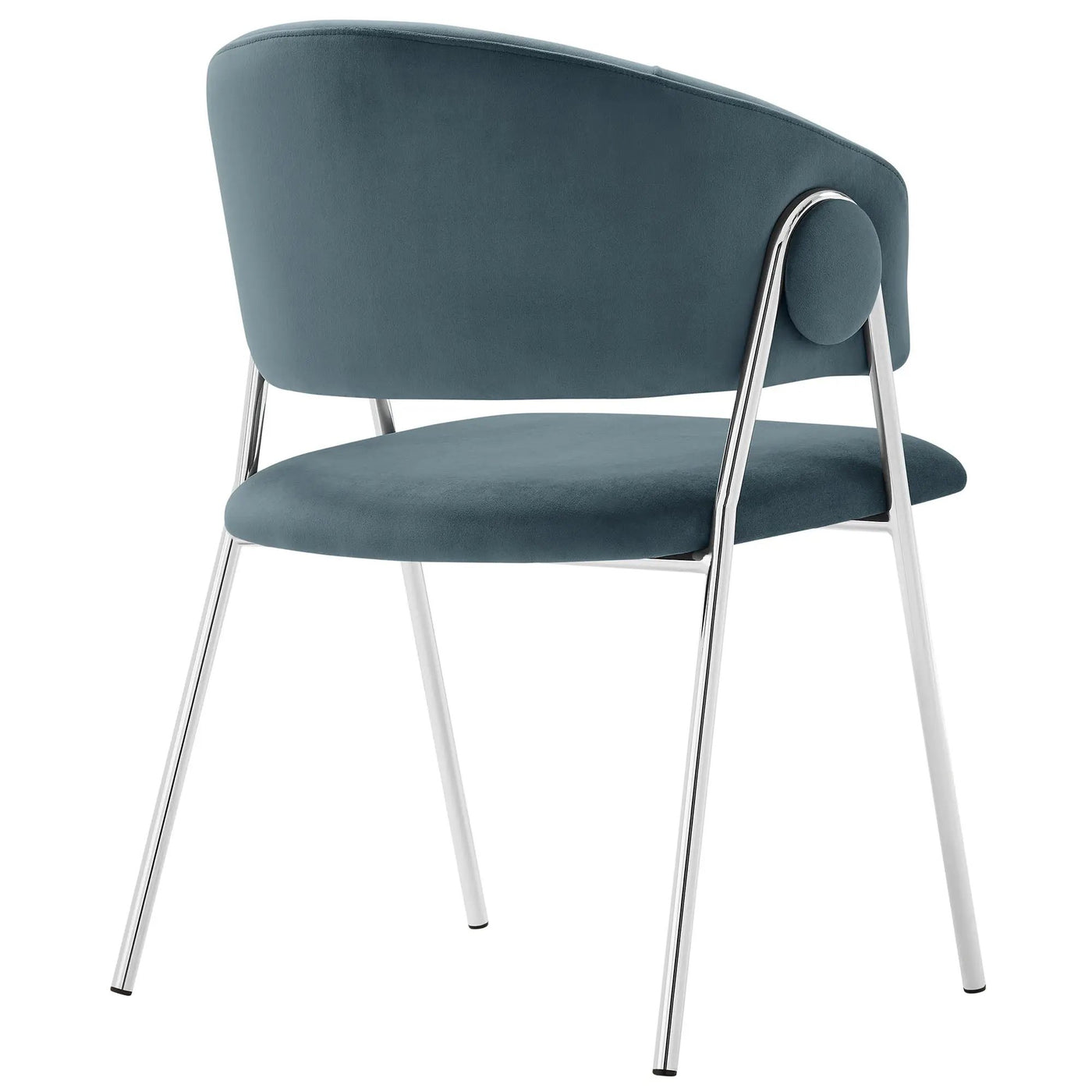 Nella Upholstered Performance Velvet Dining Chair Set of 2 by HouseOfZazla