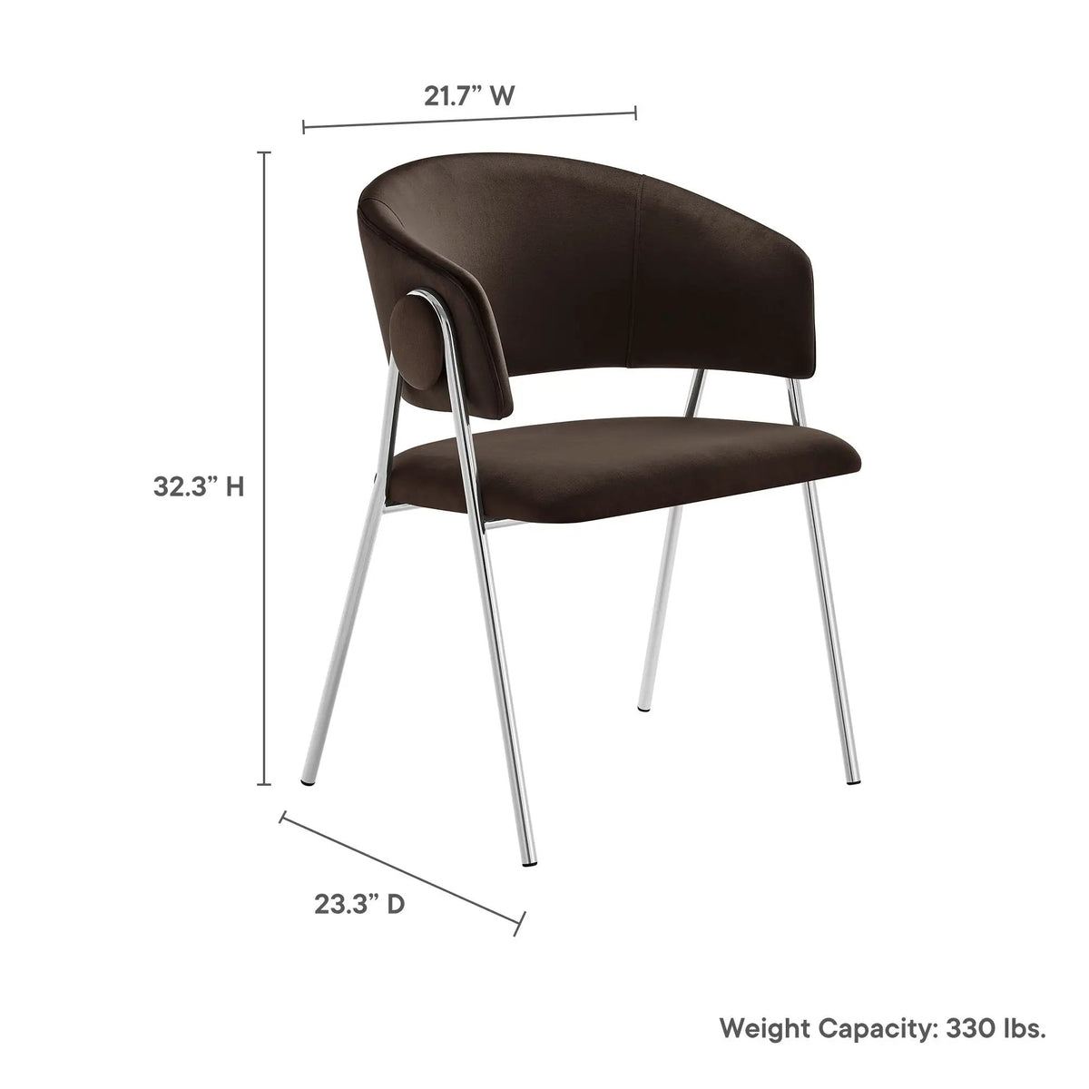 Nella Upholstered Performance Velvet Dining Chair Set of 2 by HouseOfZazla