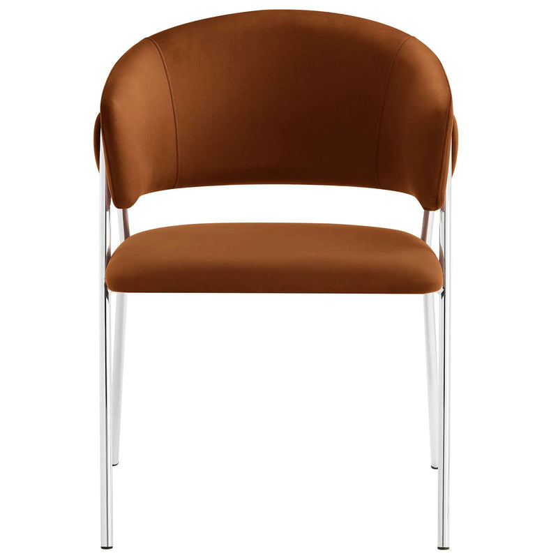 Nella Upholstered Performance Velvet Dining Chair Set of 2 by HouseOfZazla