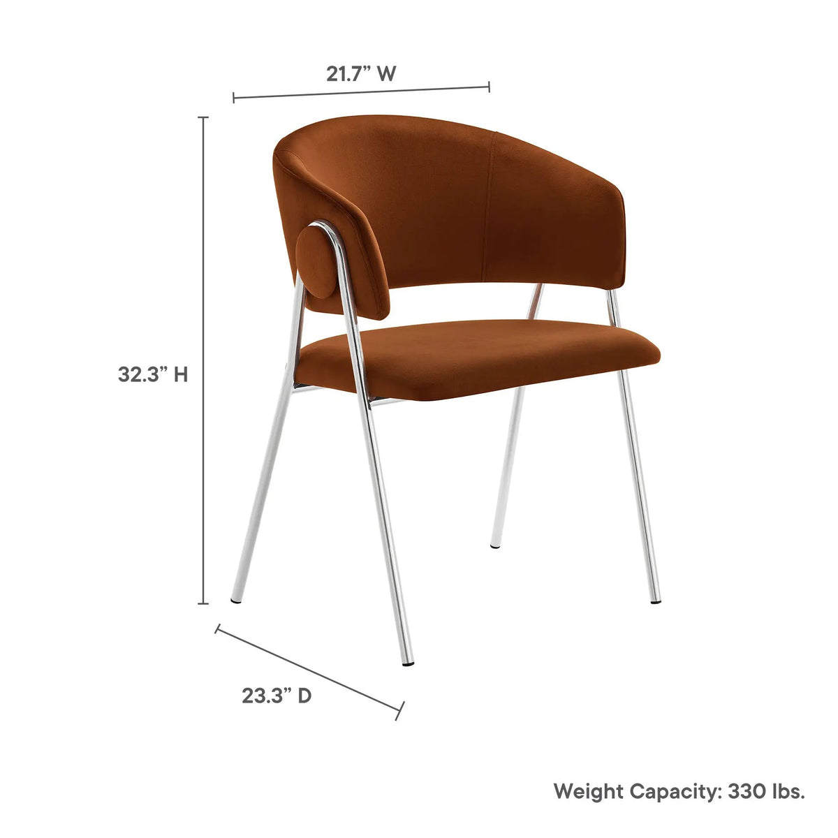 Nella Upholstered Performance Velvet Dining Chair Set of 2 by HouseOfZazla