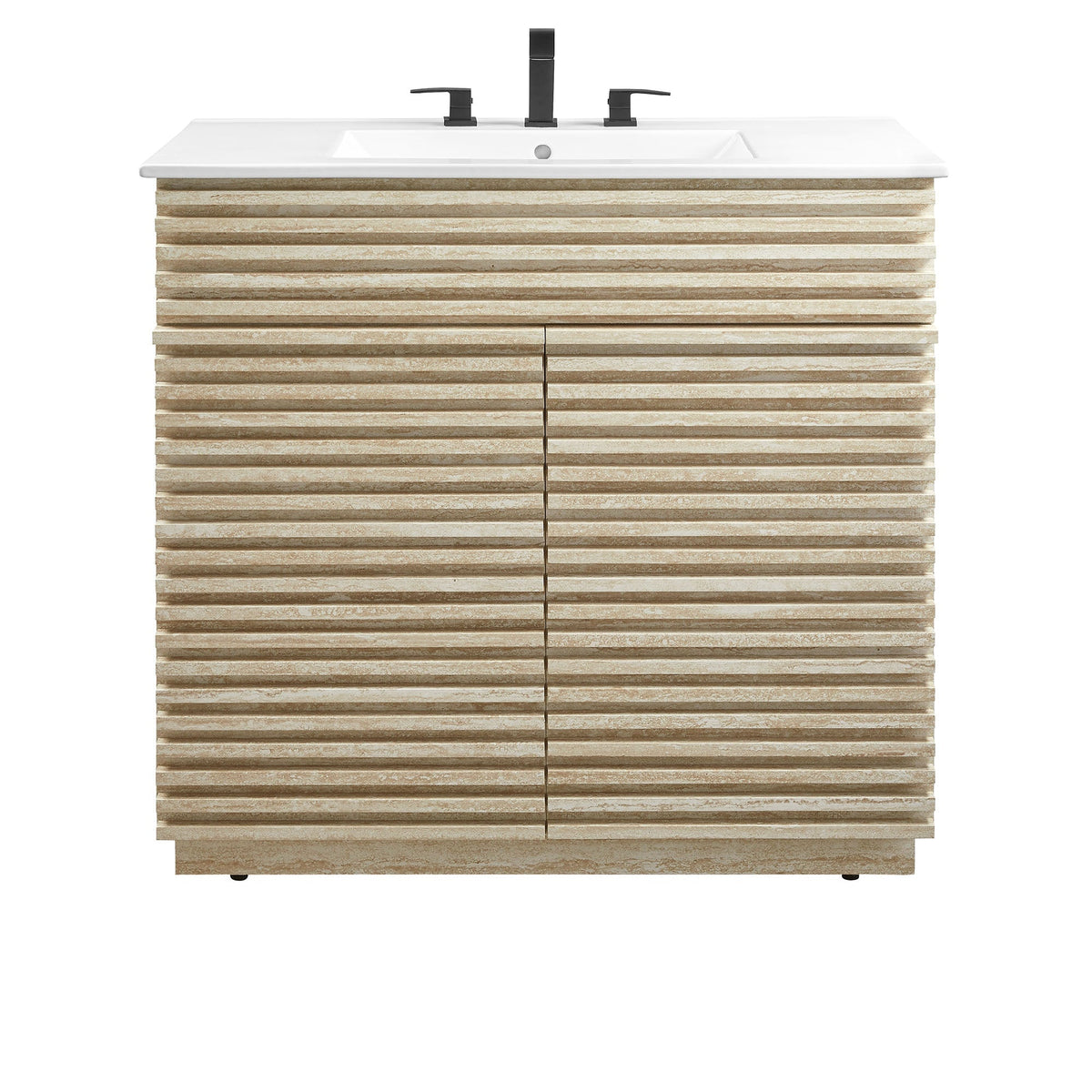Render Faux Travertine Bathroom Vanity With Sink by Modway, photo 12 of 14