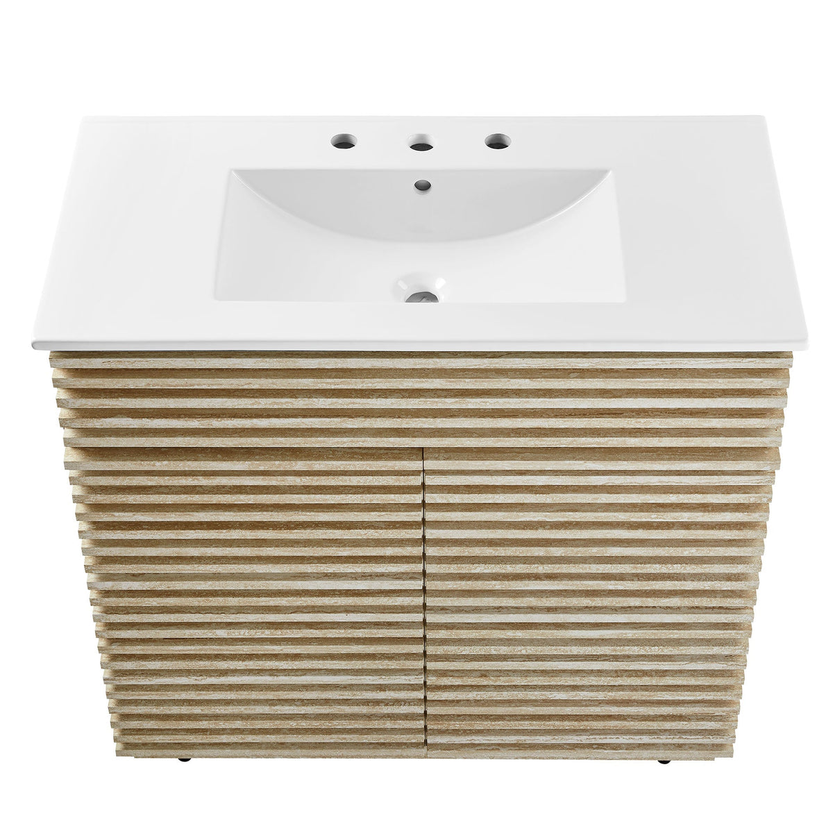 Render Faux Travertine Bathroom Vanity With Sink by Modway, photo 14 of 14