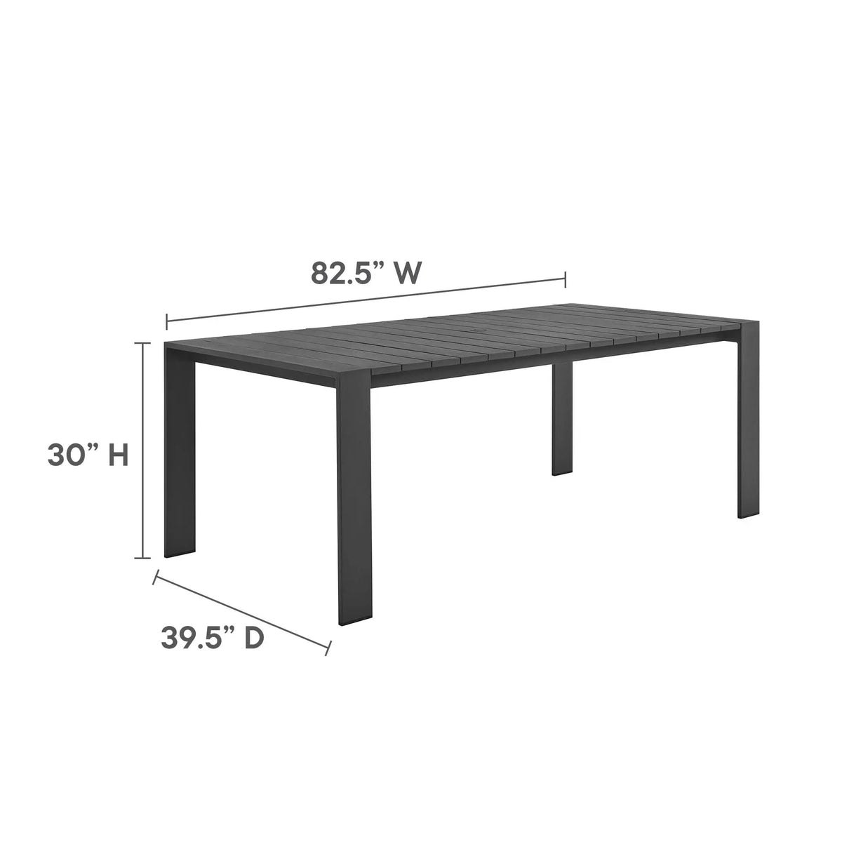 Tahoe 9-Piece Outdoor Patio Aluminum Dining Set by Modway by HouseOfZazla