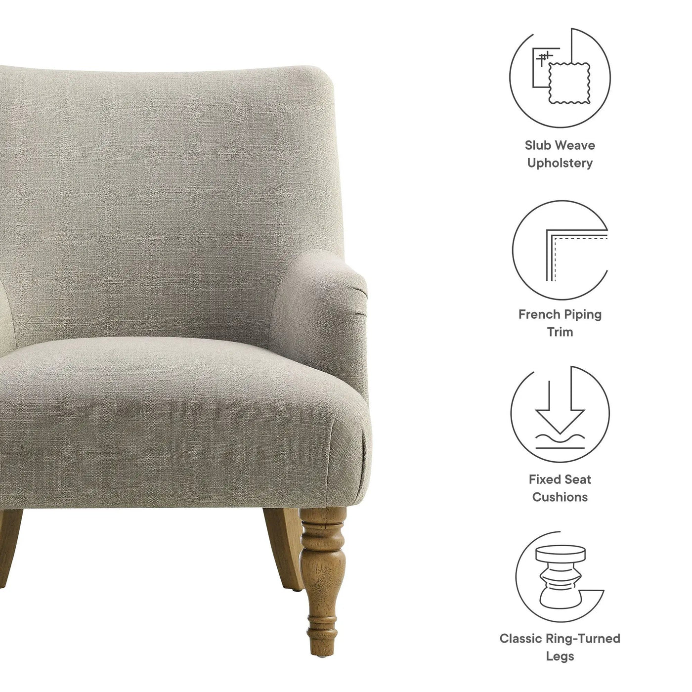 Ellington Fabric Upholstered Accent Armchair by Modway by HouseOfZazla