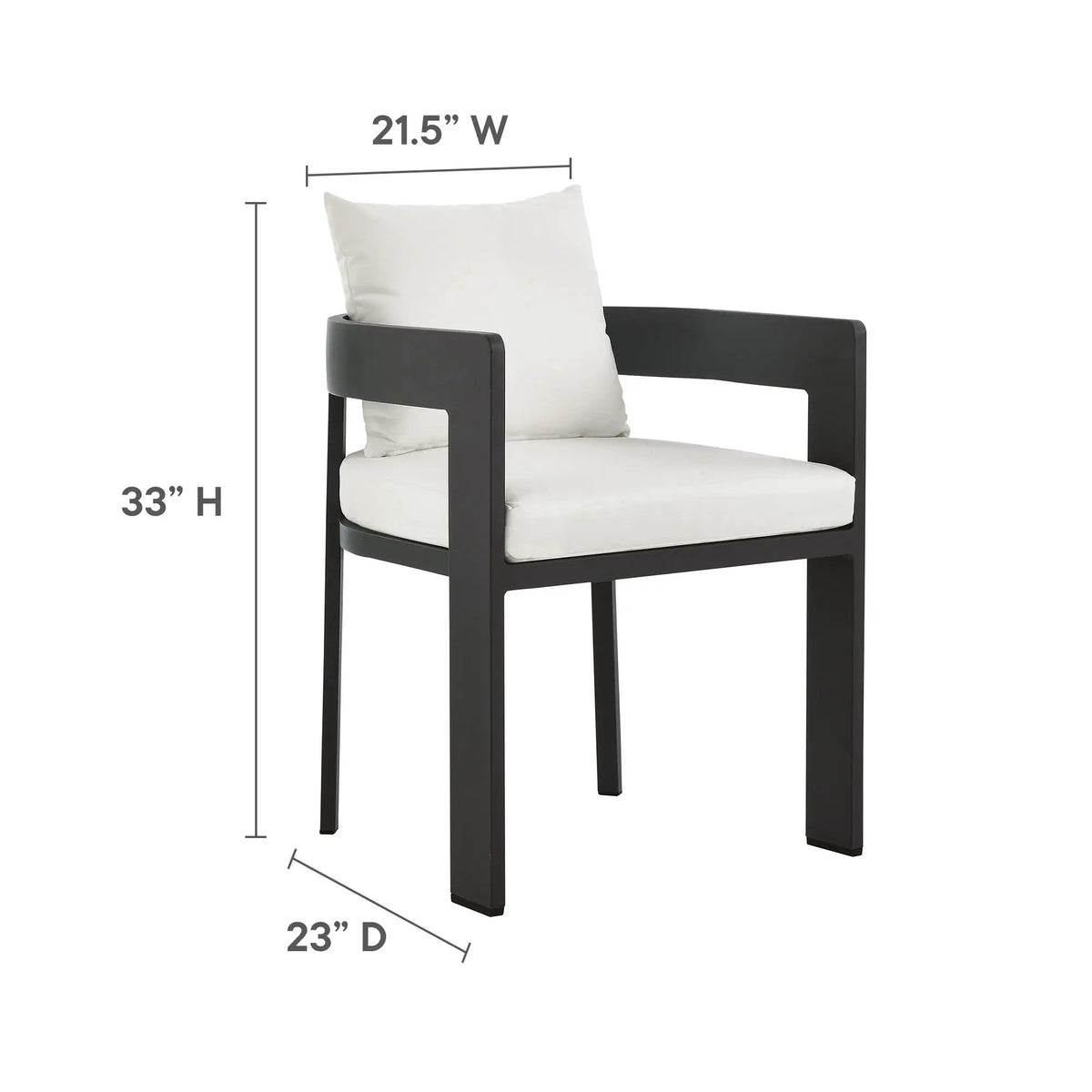 Tahoe 5-Piece Outdoor Patio Aluminum Dining Set by Modway by HouseOfZazla