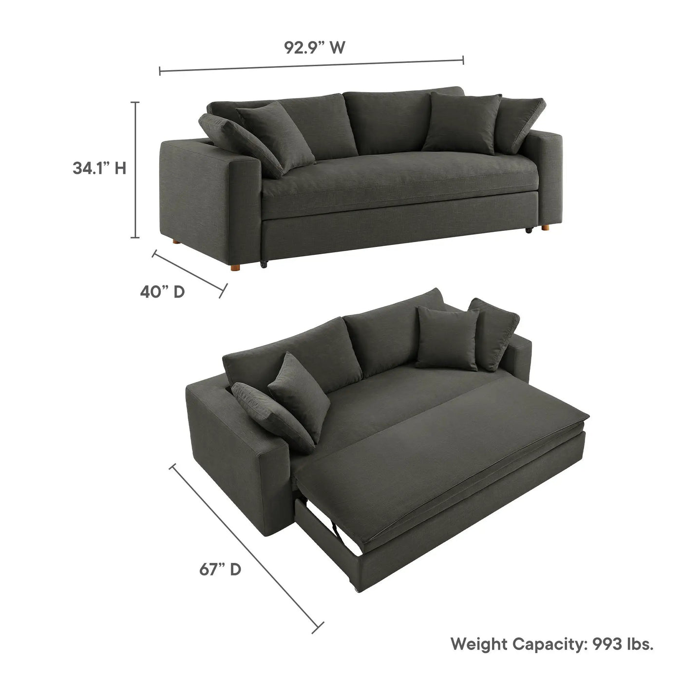Commix Down Filled Overstuffed Sleeper Sofa by Modway by HouseOfZazla