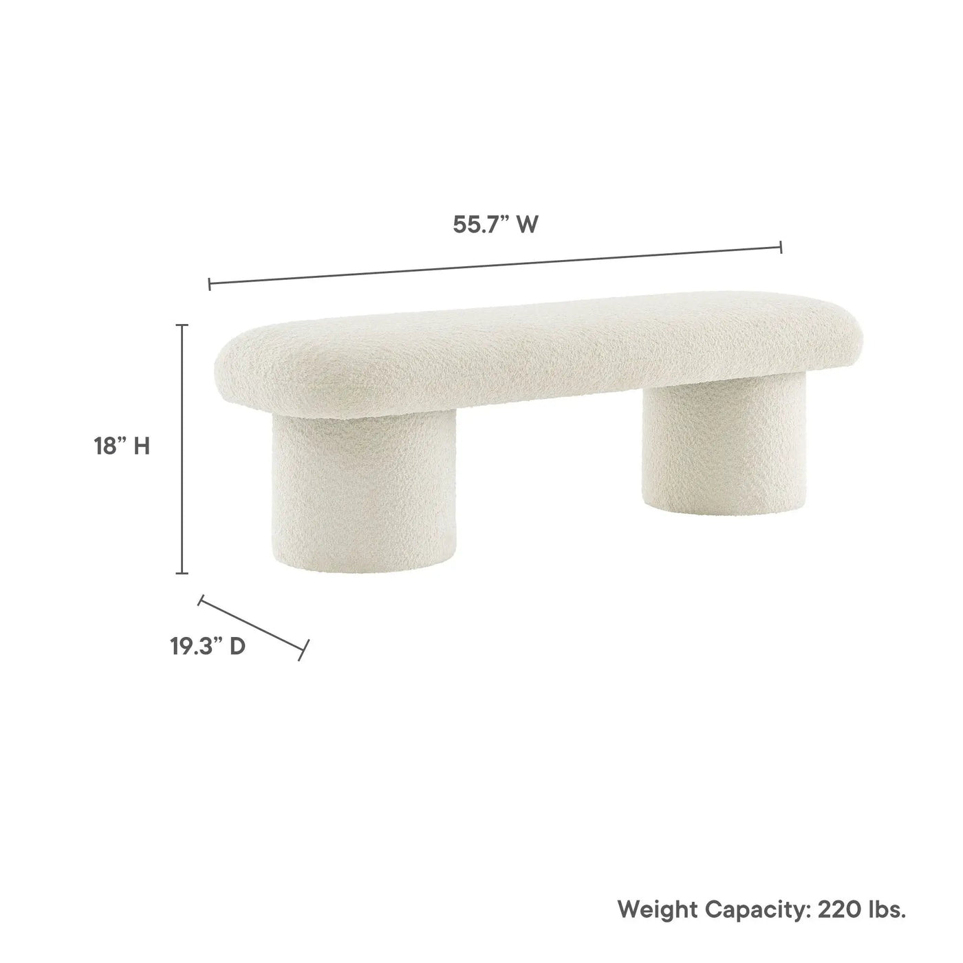 Orla Chenille Upholstered Bench by Modway by HouseOfZazla