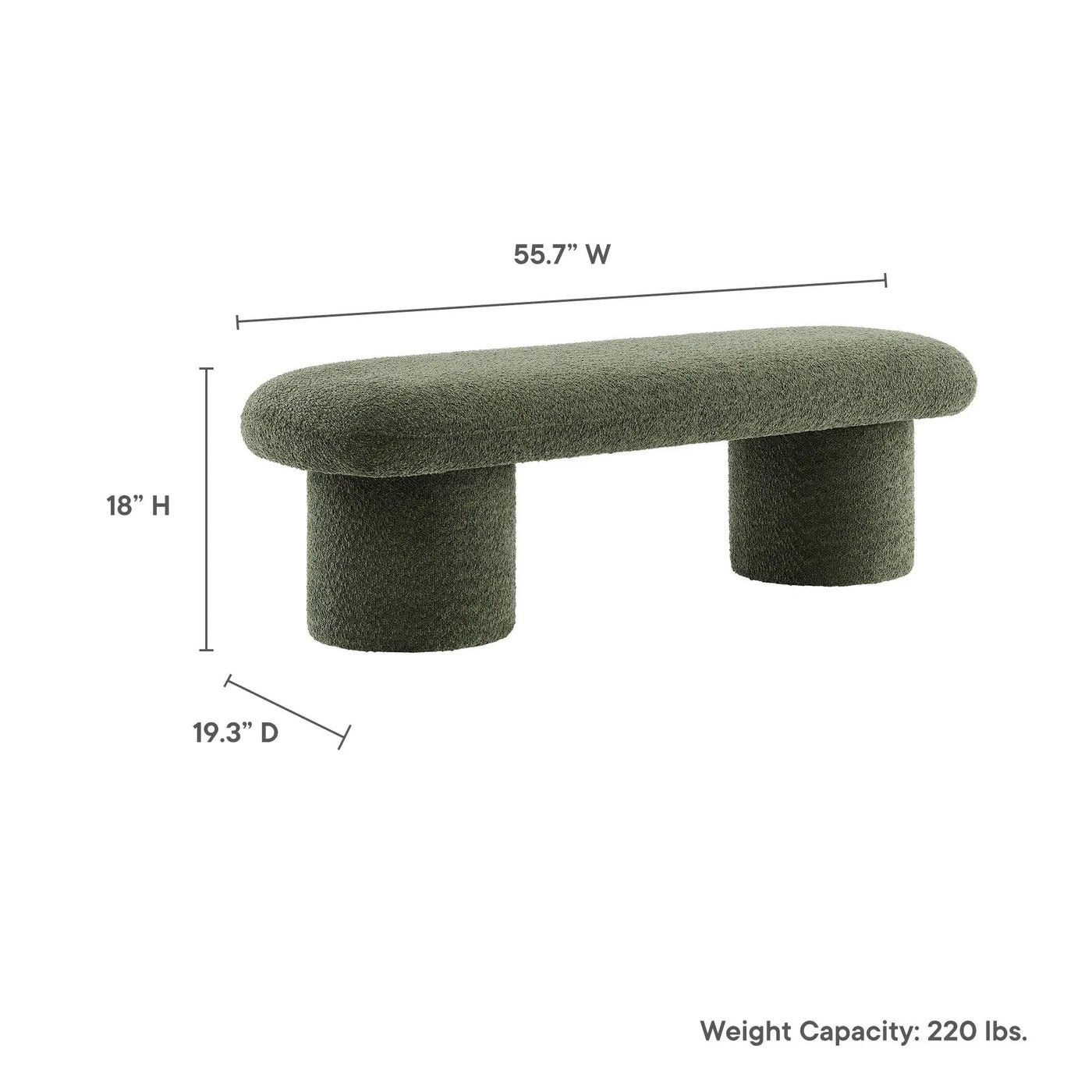 Orla Chenille Upholstered Bench by Modway by HouseOfZazla