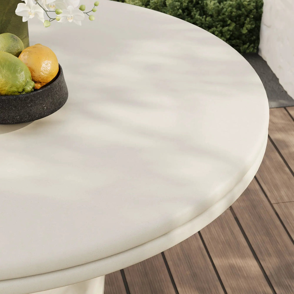 Brion 48" Indoor - Outdoor Patio Concrete Round Dining Table by Modway by HouseOfZazla