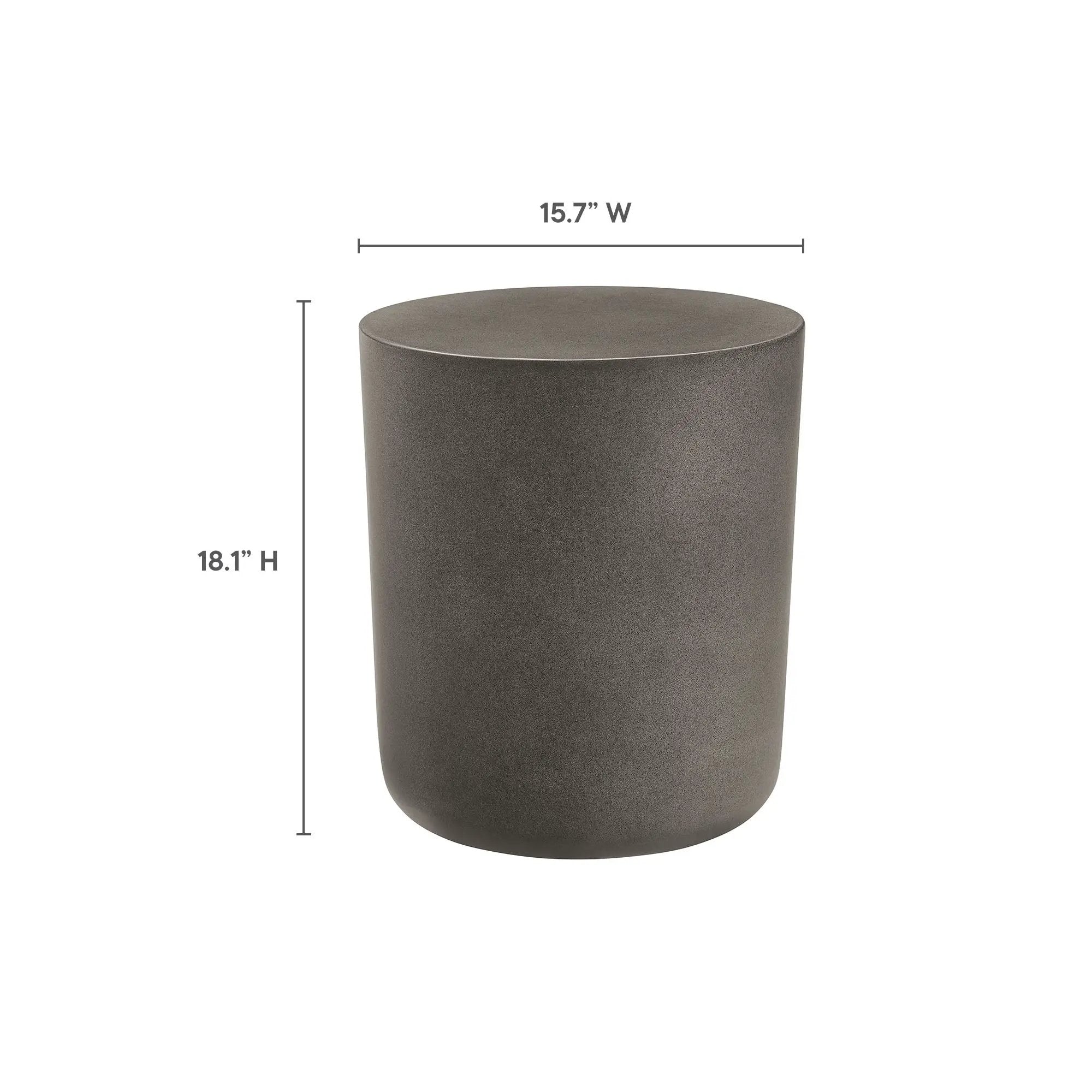 Brion Indoor-Outdoor Patio Concrete Stool by Modway by HouseOfZazla