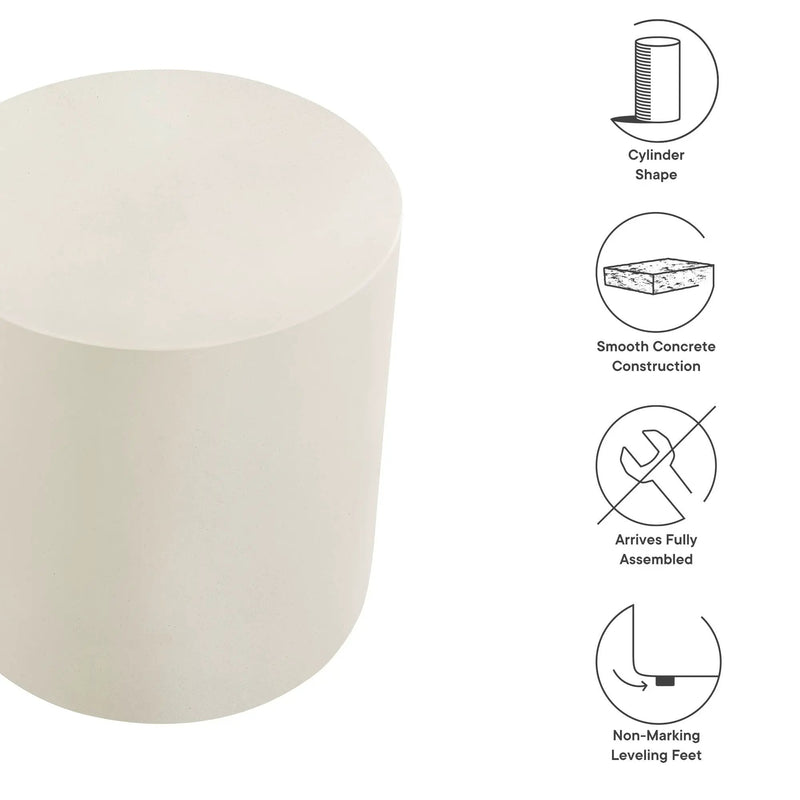 Brion Indoor-Outdoor Patio Concrete Stool by Modway by HouseOfZazla