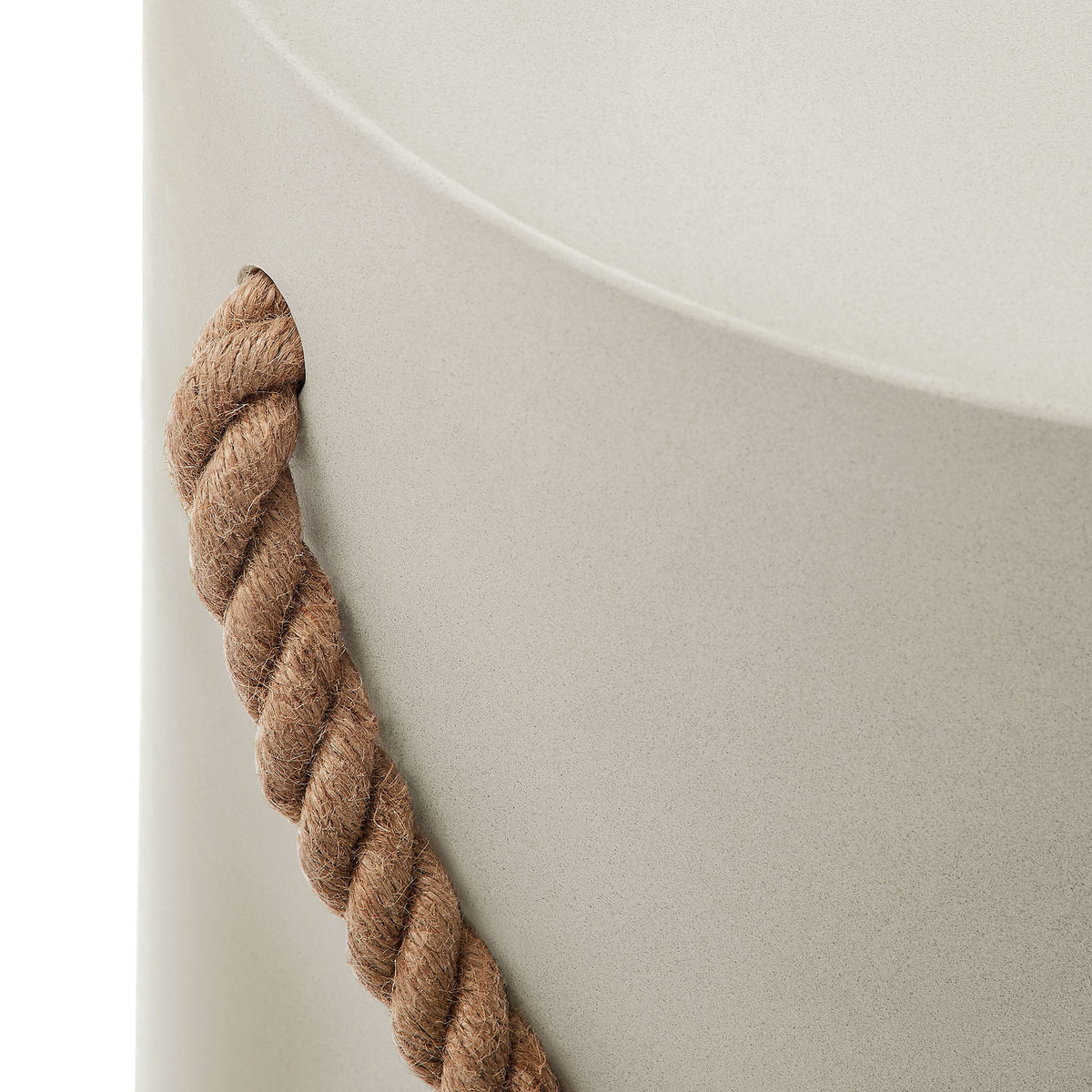 Isera Indoor - Outdoor Patio Rope Concrete Side Table Stool by Modway, photo 5 of 9
