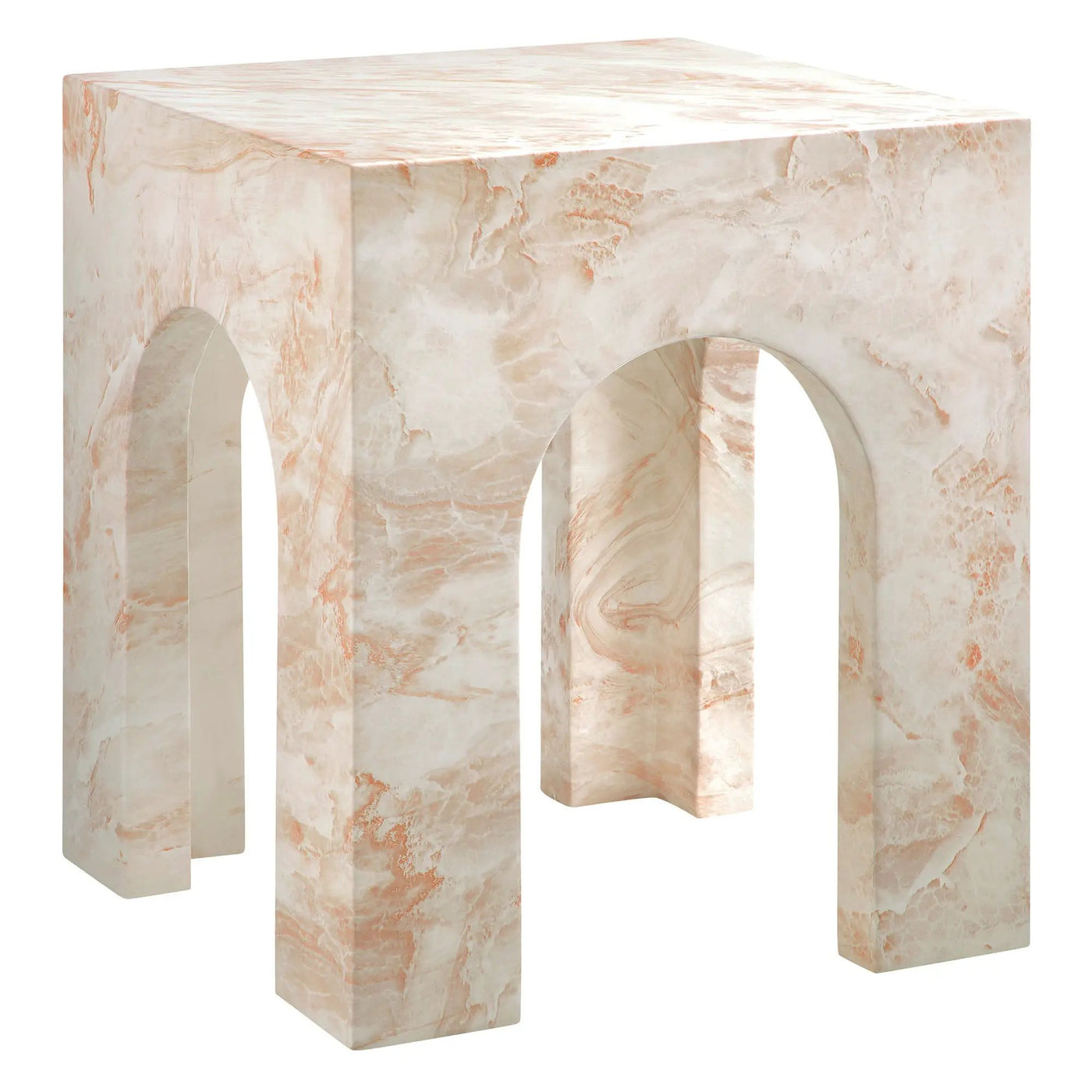 Valen Square Indoor-Outdoor Patio Arched Concrete Side Table by Modway by HouseOfZazla