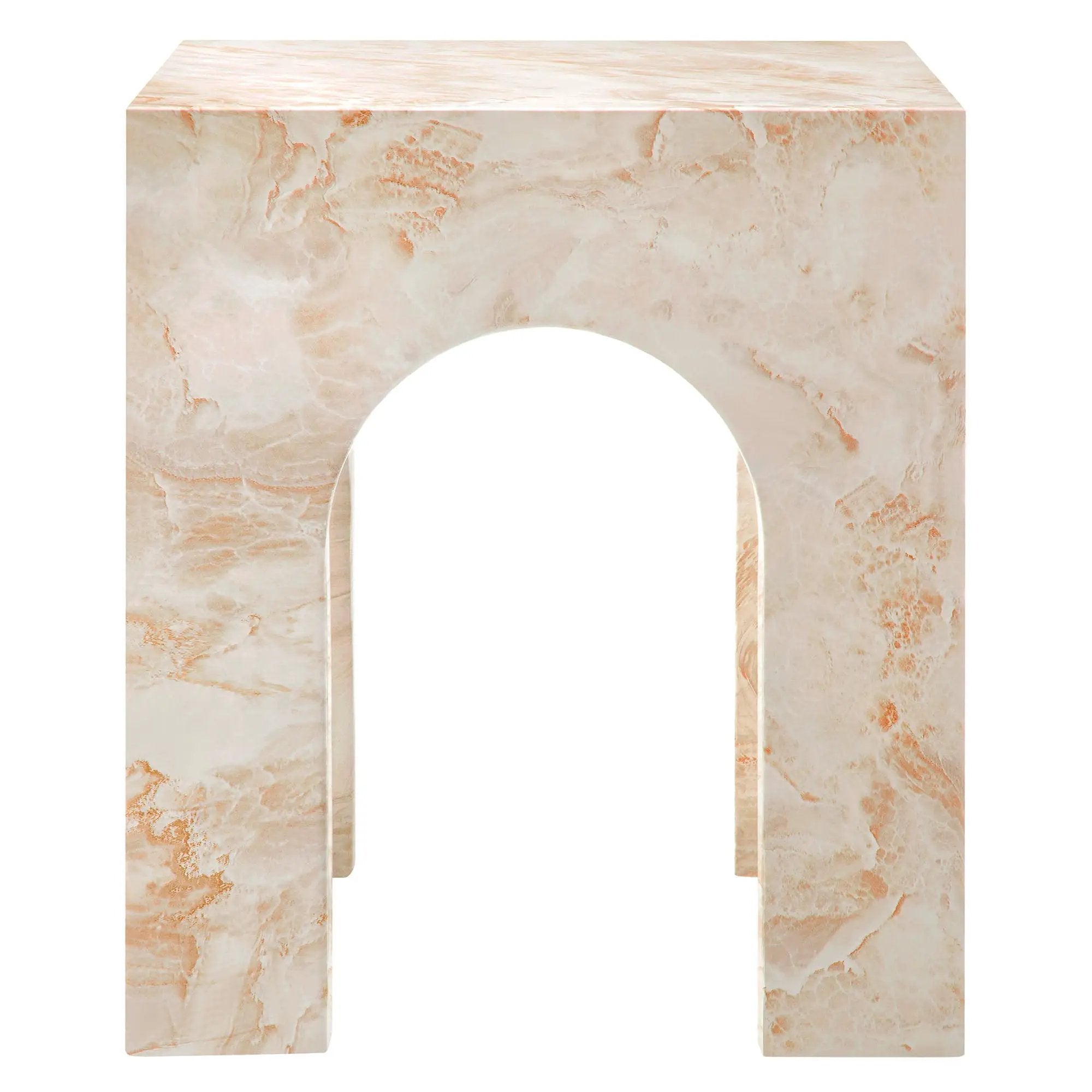 Valen Square Indoor-Outdoor Patio Arched Concrete Side Table by Modway by HouseOfZazla