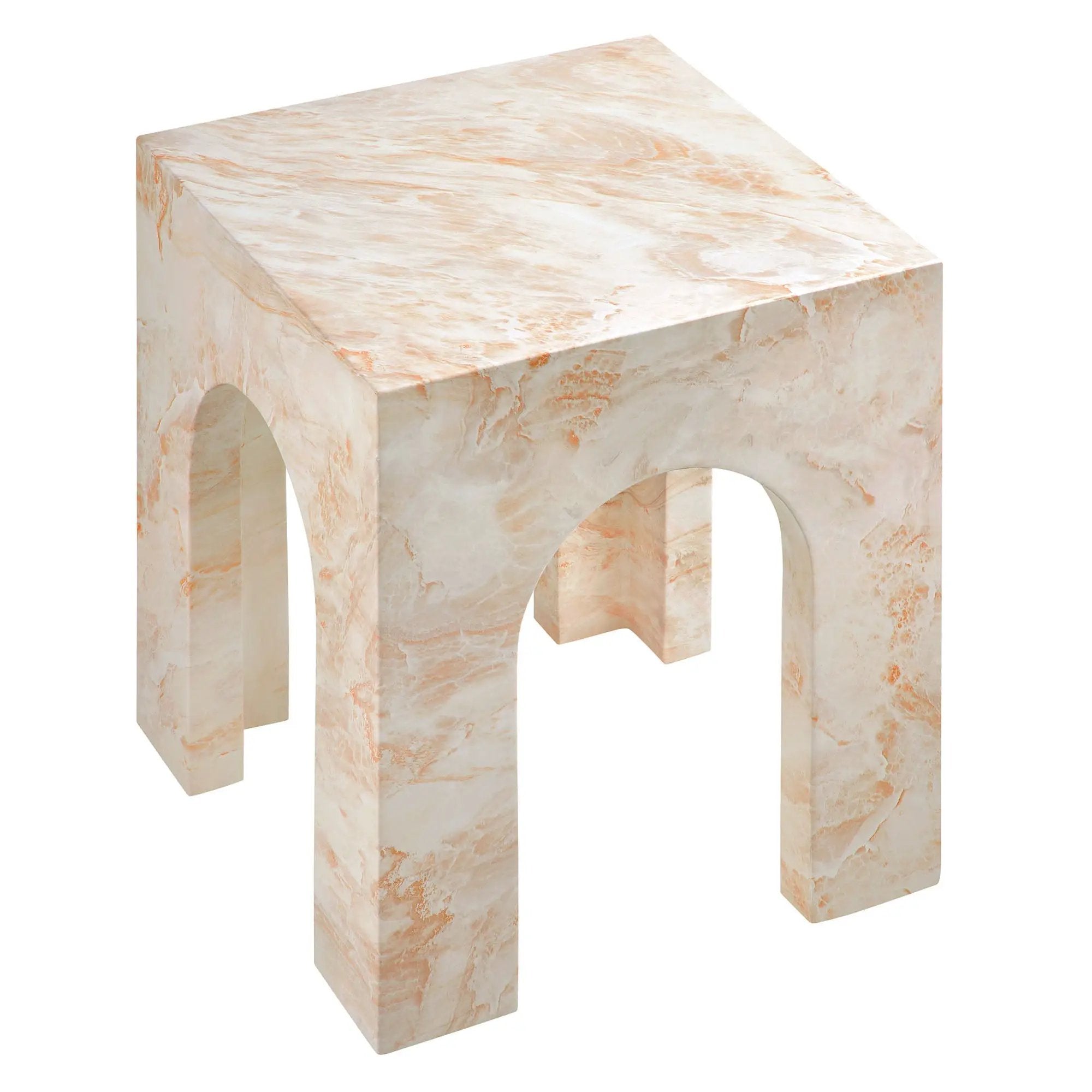 Valen Square Indoor-Outdoor Patio Arched Concrete Side Table by Modway by HouseOfZazla