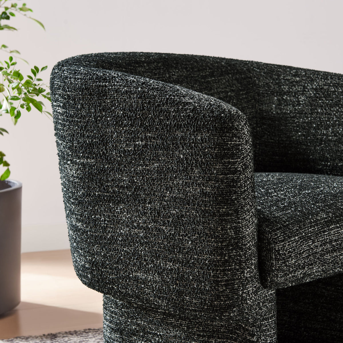 Muse Boucle Fabric Barrel Accent Chair by Modway, photo 18 of 36