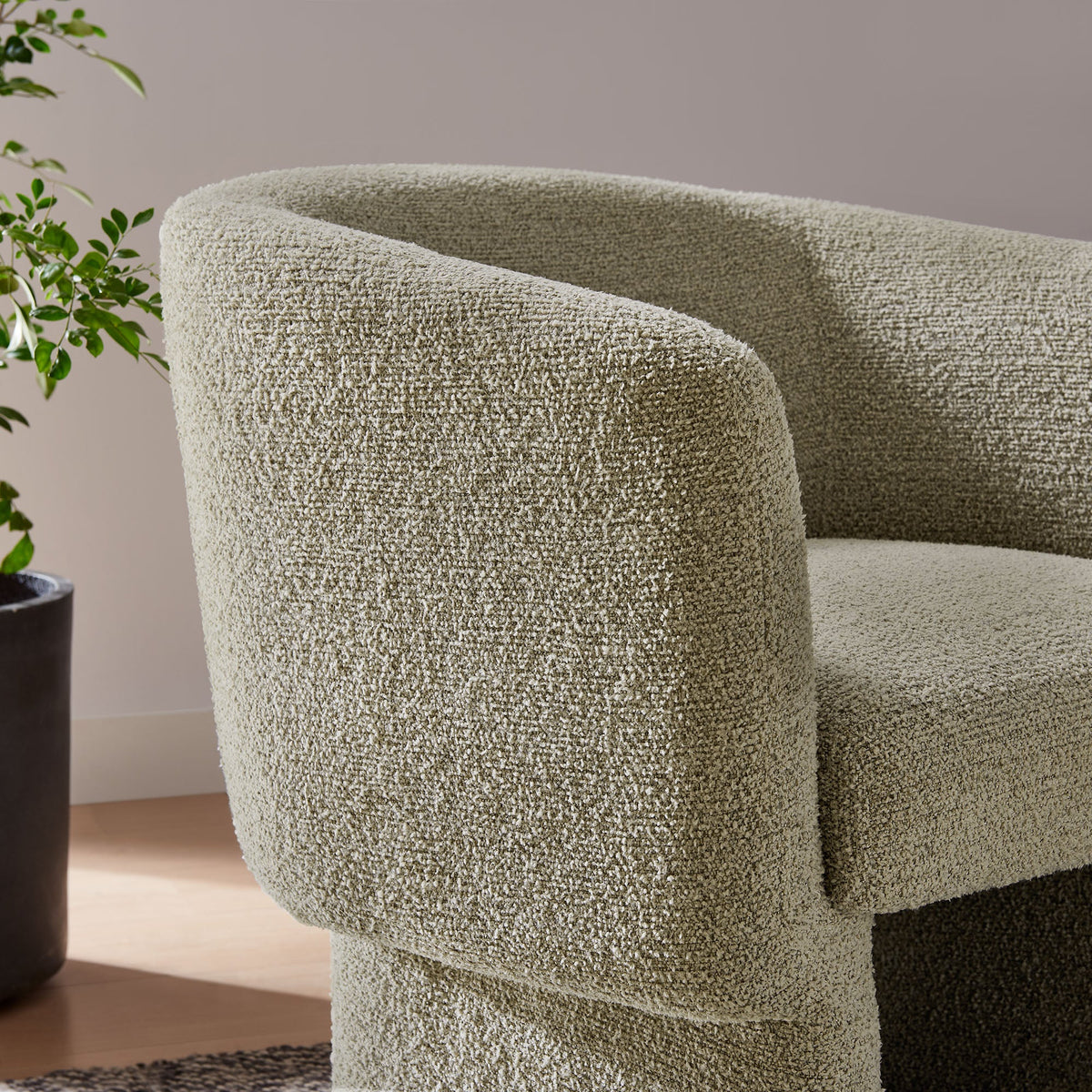 Muse Boucle Fabric Barrel Accent Chair by Modway, photo 27 of 36