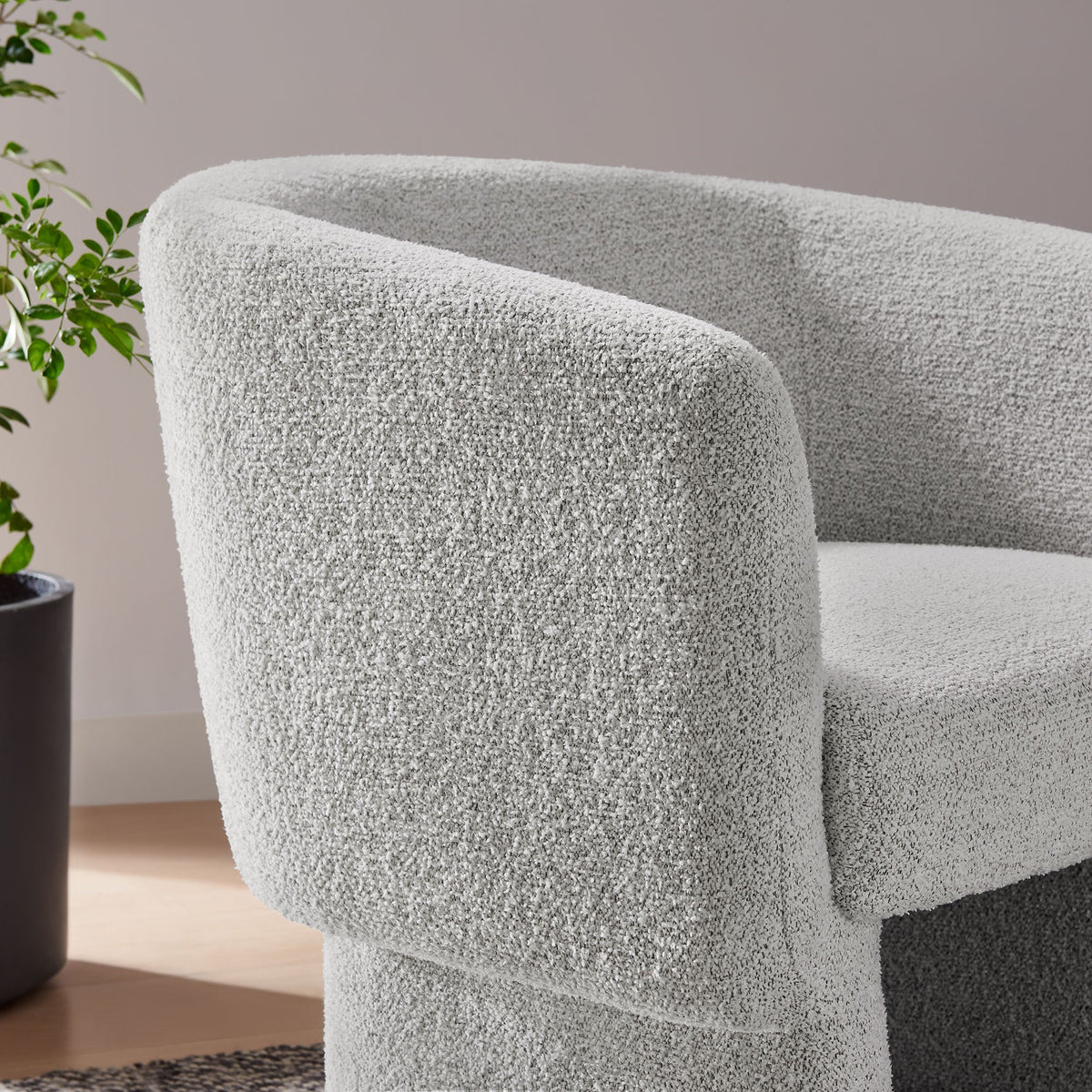 Muse Boucle Fabric Barrel Accent Chair by Modway, photo 36 of 36